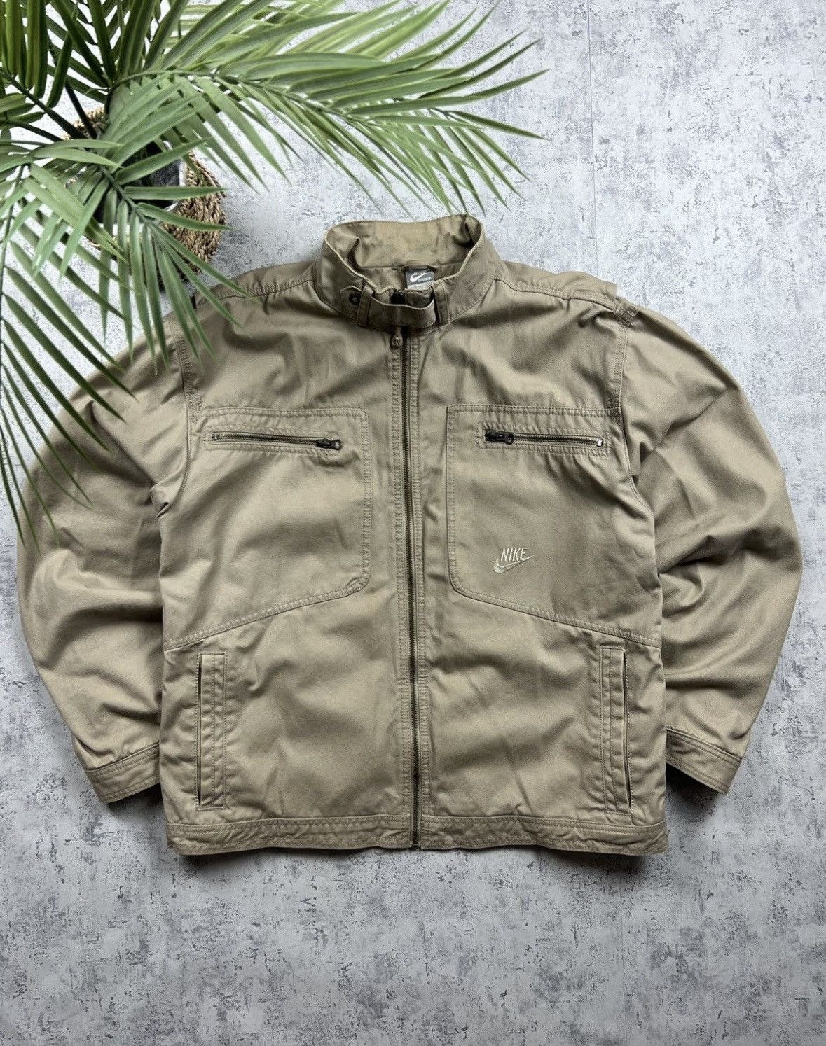 Nike 90s Nike Retro Logo Vintage Military Jacket Size US XL / EU 56 / 4 - 2 Thumbnail