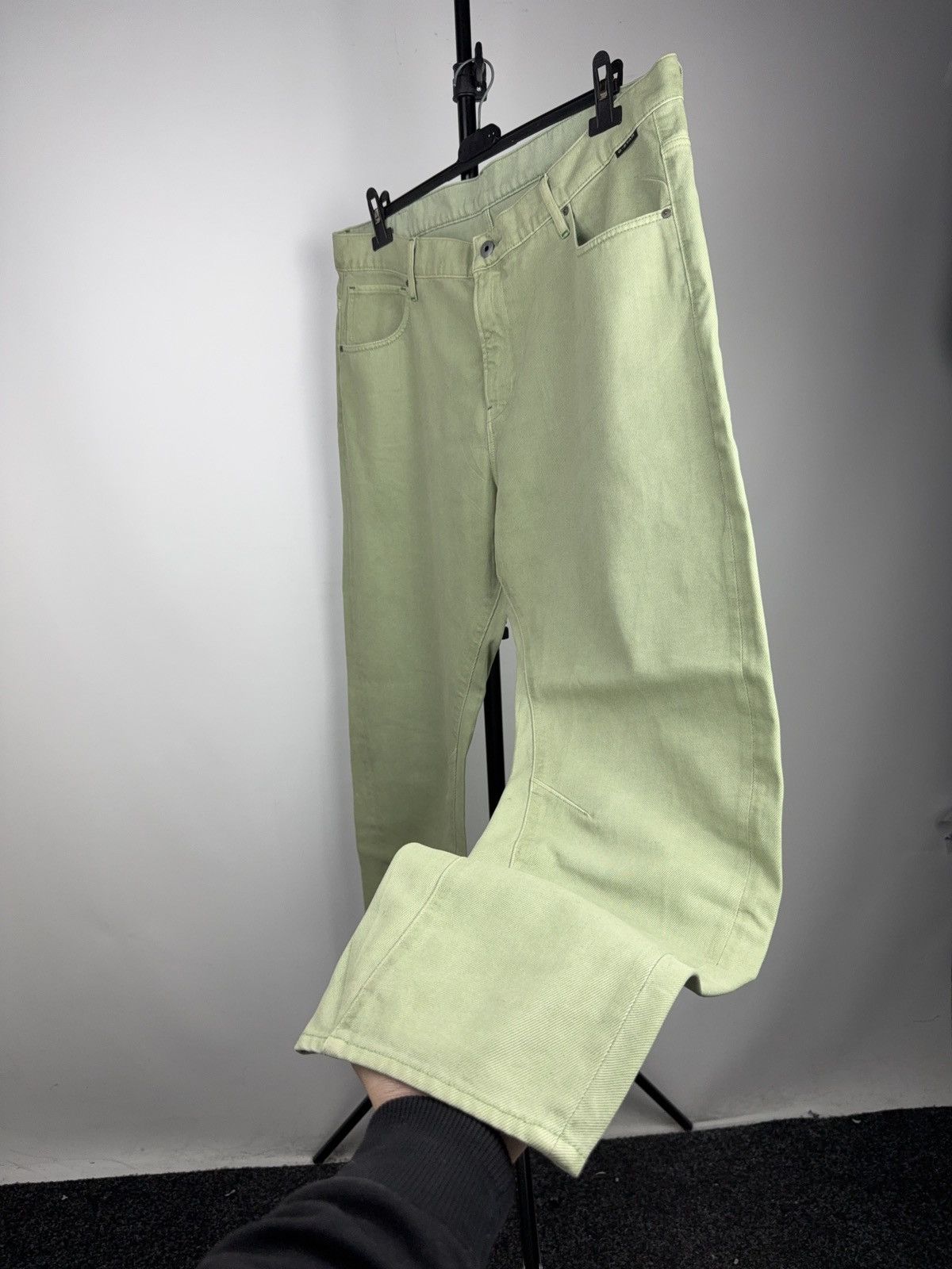 G-Star Retro 00s Avant Garde G-Star RAW 3D Tapered Mint Green Jeans Size US 36 / EU 52 - 3 Thumbnail