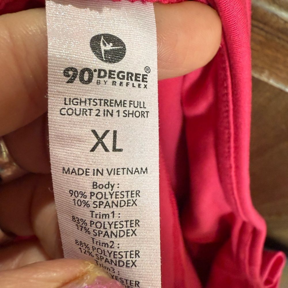 Other 90 Degree By Reflex Pink Athletic Shorts Vibrant Comfortable Fit Size 36" / US 14 / IT 50 - 8 Thumbnail