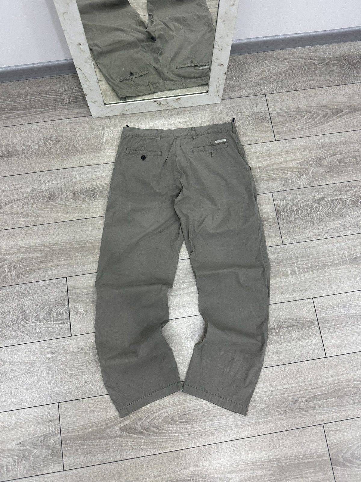 Prada Prada Nylon Pants Silver Tab Vintage Classic Fit Old Money Size US 32 / EU 48 - 1 Thumbnail