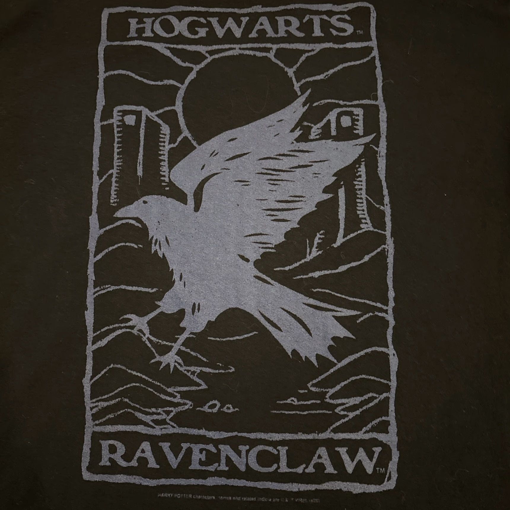 Vintage VINTAGE Harry Potter Ravenclaw T-Shirt Big & Tall XLT Black Mens Size US XL / EU 56 / 4 - 2 Thumbnail