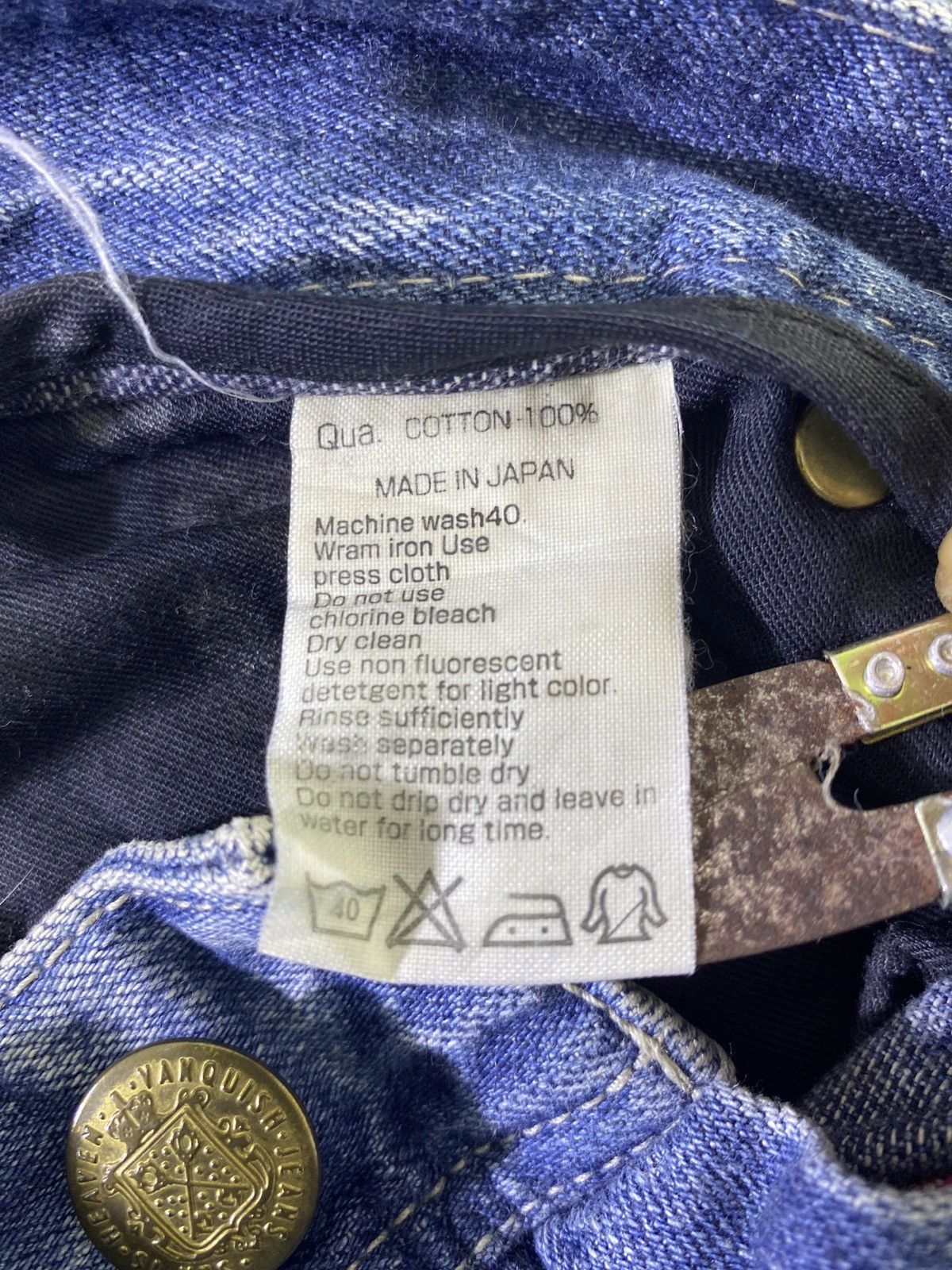 Japanese Brand × Jean × Vanquish Vanquish Flare Blue Wash Denim - J939 Size 32" / US 10 / IT 46 - 7 Thumbnail