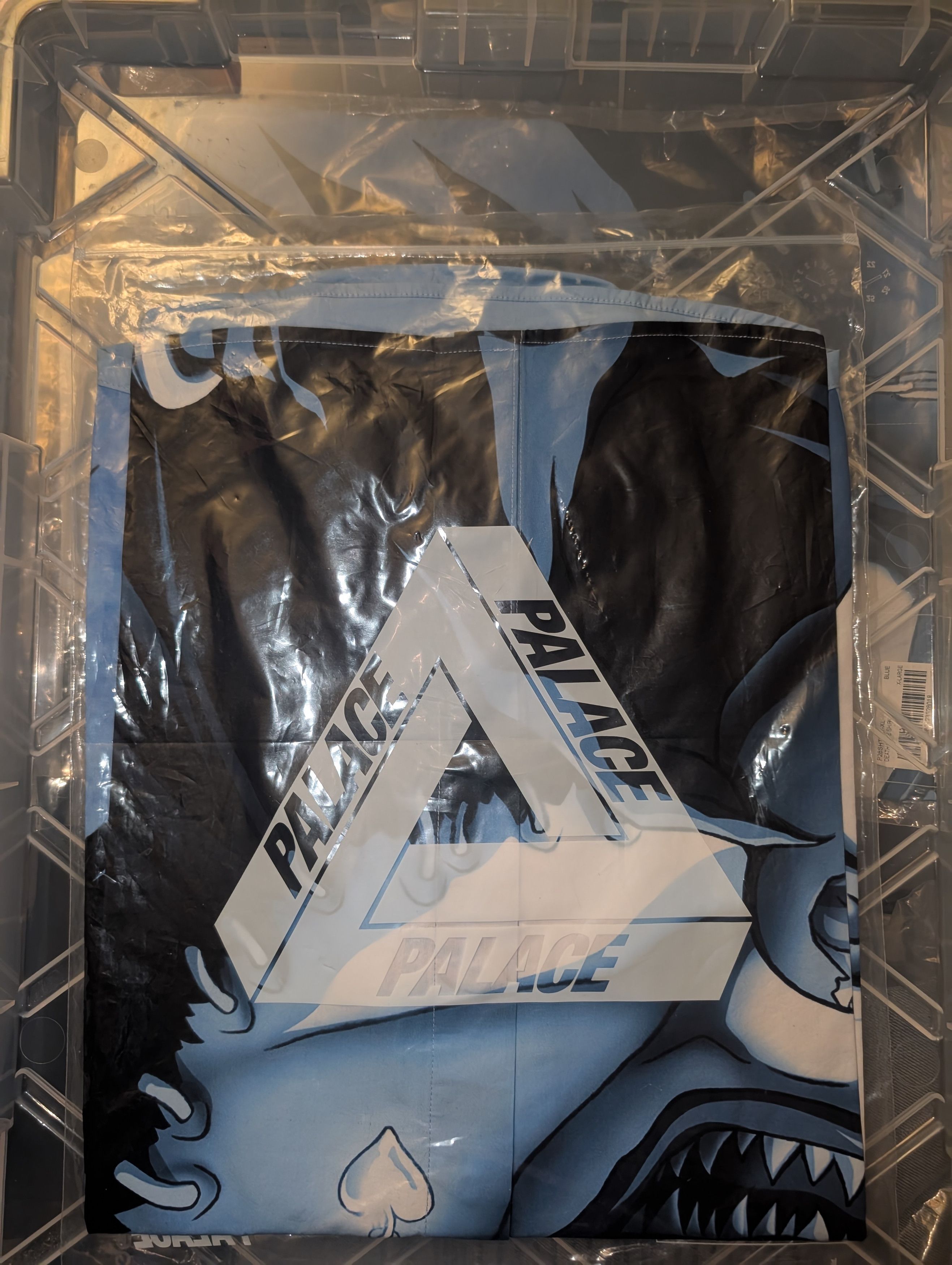 Palace Palace Death Note Ryuk Button Up L/S Shirt Blue XL Size US XL / EU 56 / 4 - 5 Thumbnail
