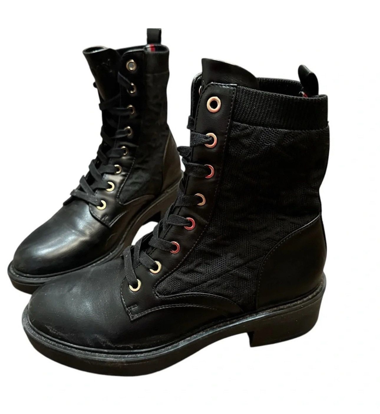 Designer × Tommy Hilfiger Tommy Hilfiger womens Treyna Ankle Boot BLACK SZ 7.5 Size US 7.5 / IT 37.5 - 3 Thumbnail