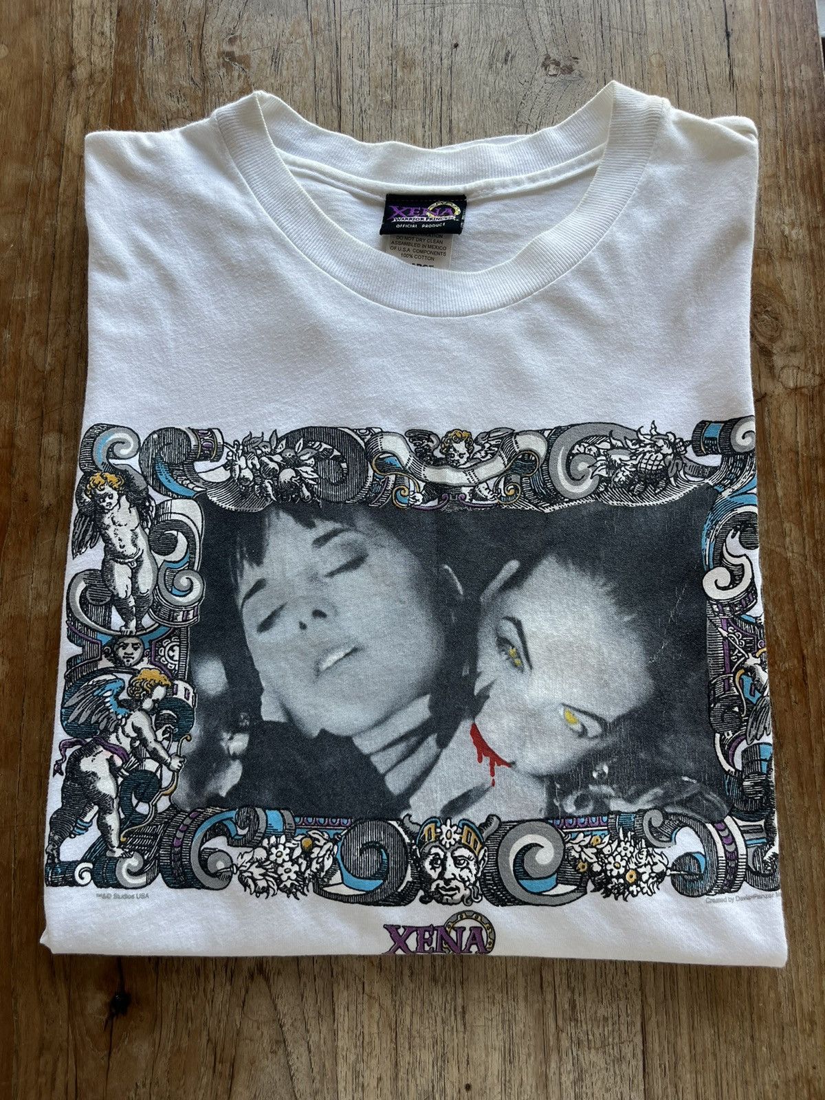 Vintage Vintage XENA WARRIORS PRINCESS 90’s Movie Film Tshirt Size US XL / EU 56 / 4 - 1 Thumbnail
