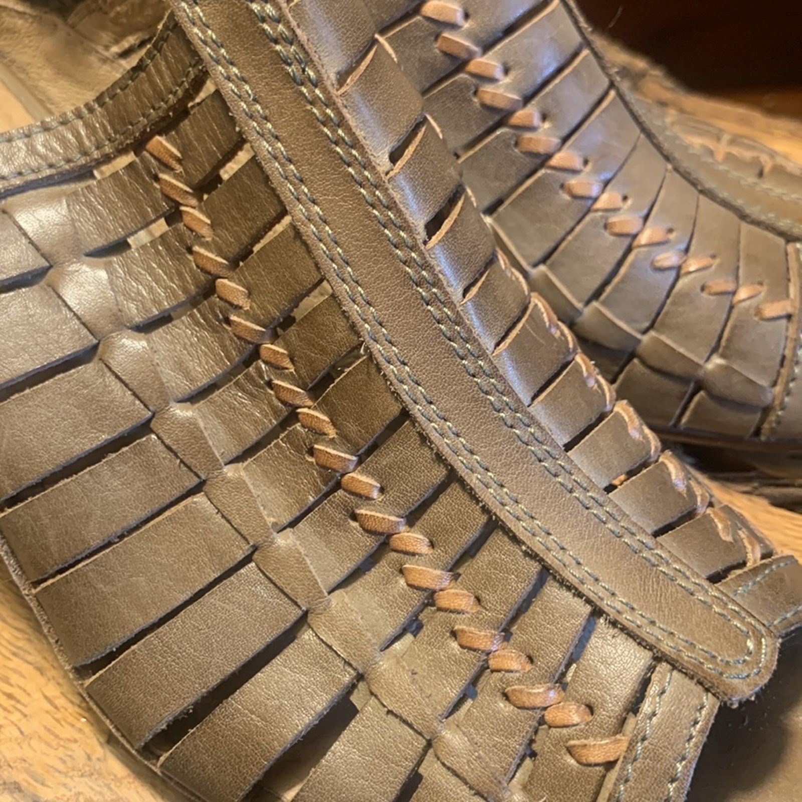 Vintage Pikolinos slingback all leather woven sandals Size US 7.5 / IT 37.5 - 5 Thumbnail