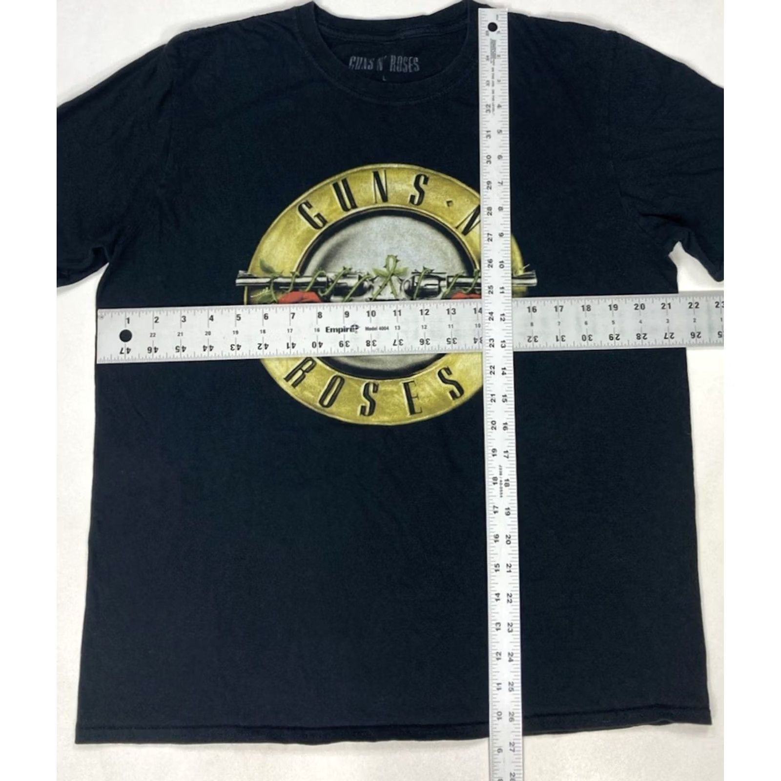 Vintage Guns N' Roses Logo Graphic T-shirt Men Large Black Short Sleeve Band Music Shirt Size US L / EU 52-54 / 3 - 5 Thumbnail