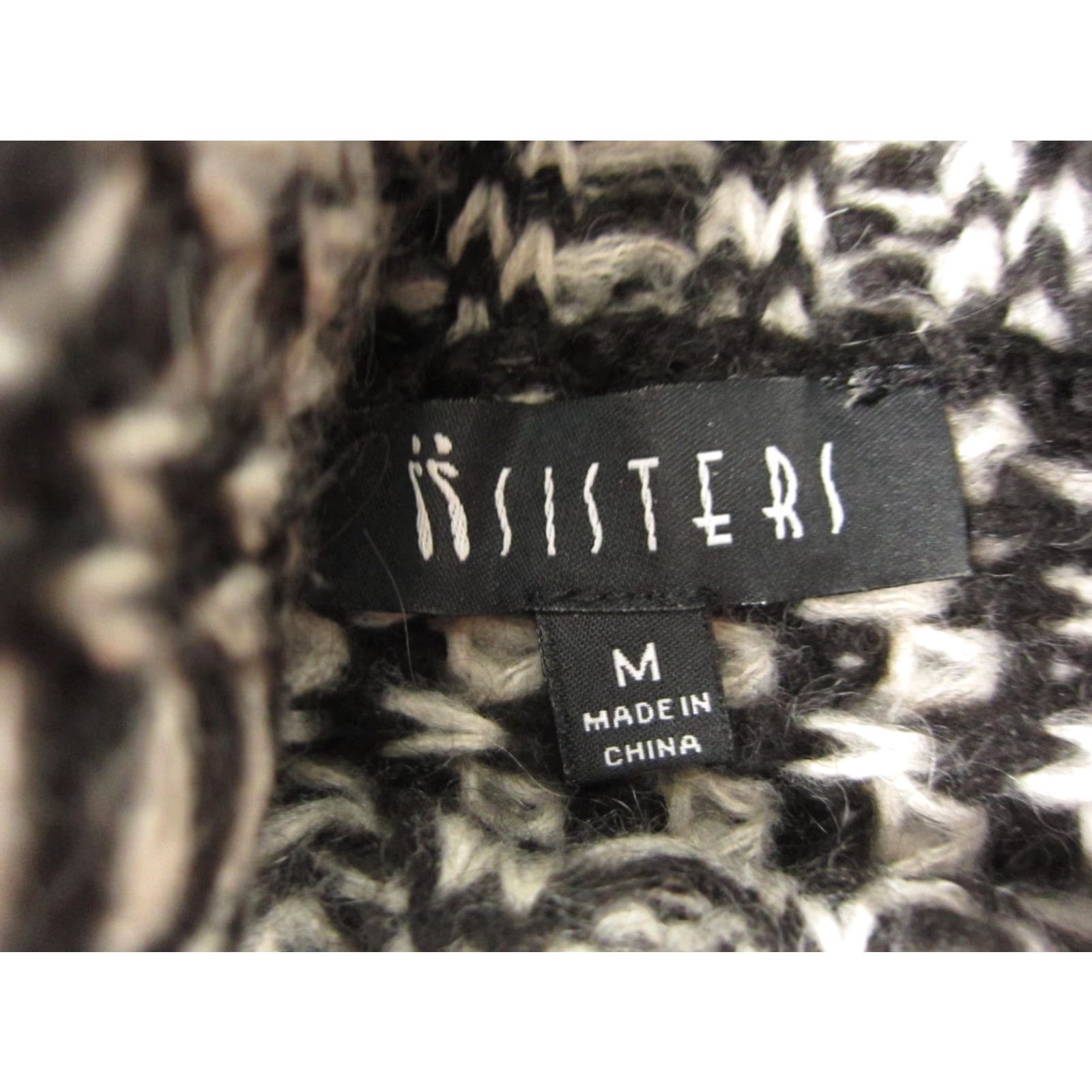 Vintage ii Sisters Sweater Pullover Womens M Black Striped Turtleneck Mohair Knit Knitwear 90s Vintage? Size M / US 6-8 / IT 42-44 - 7 Thumbnail