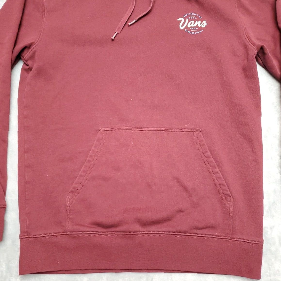Vans Vans Hoodie Mens Small Maroon Hooded Pullover Skate Snow Board Fleece Casual Size US S / EU 44-46 / 1 - 2 Thumbnail