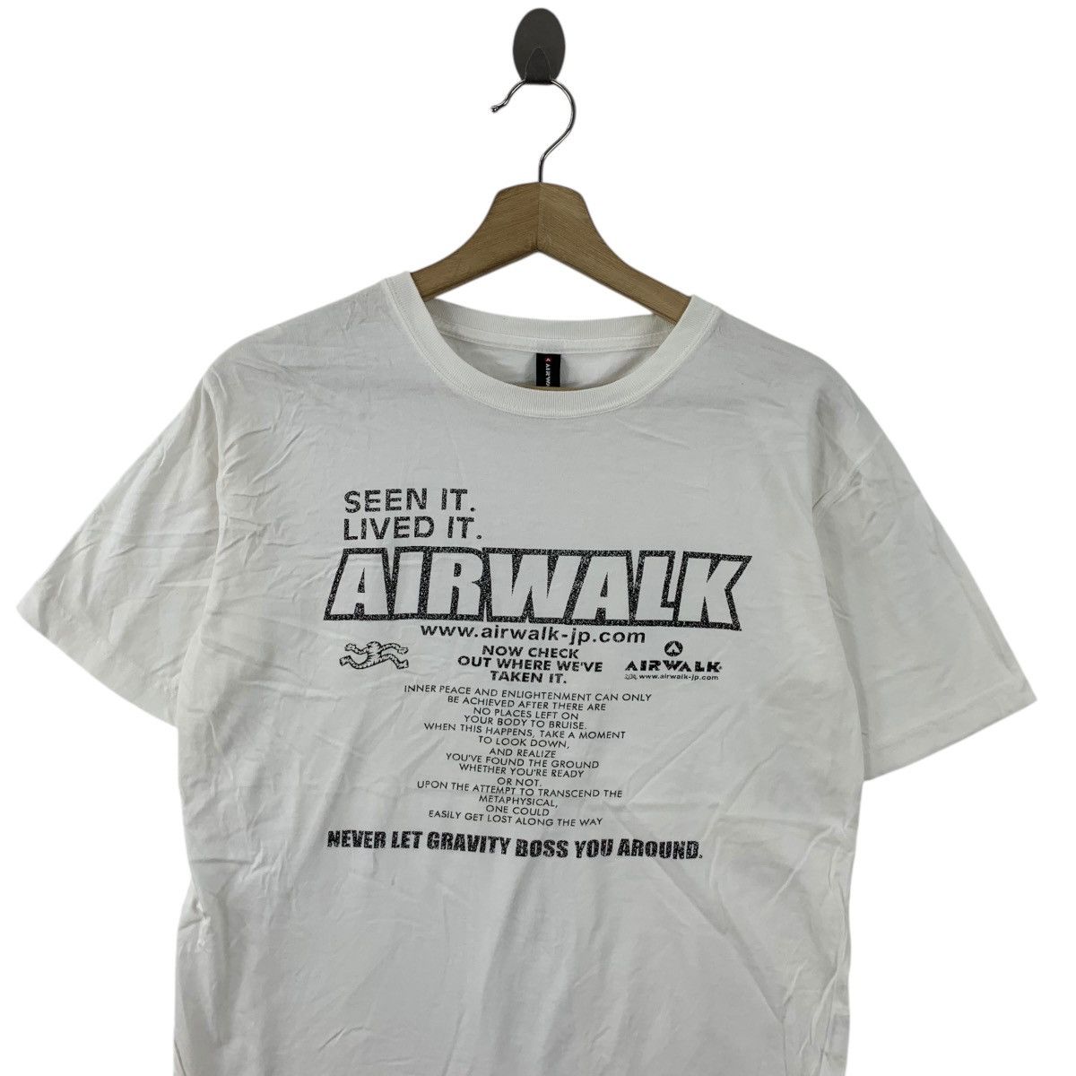 Airwalk AIRWALK JAPAN STORE Seen It Lived It Poem Skate Tee Shirt Size M / US 6-8 / IT 42-44 - 2 Thumbnail