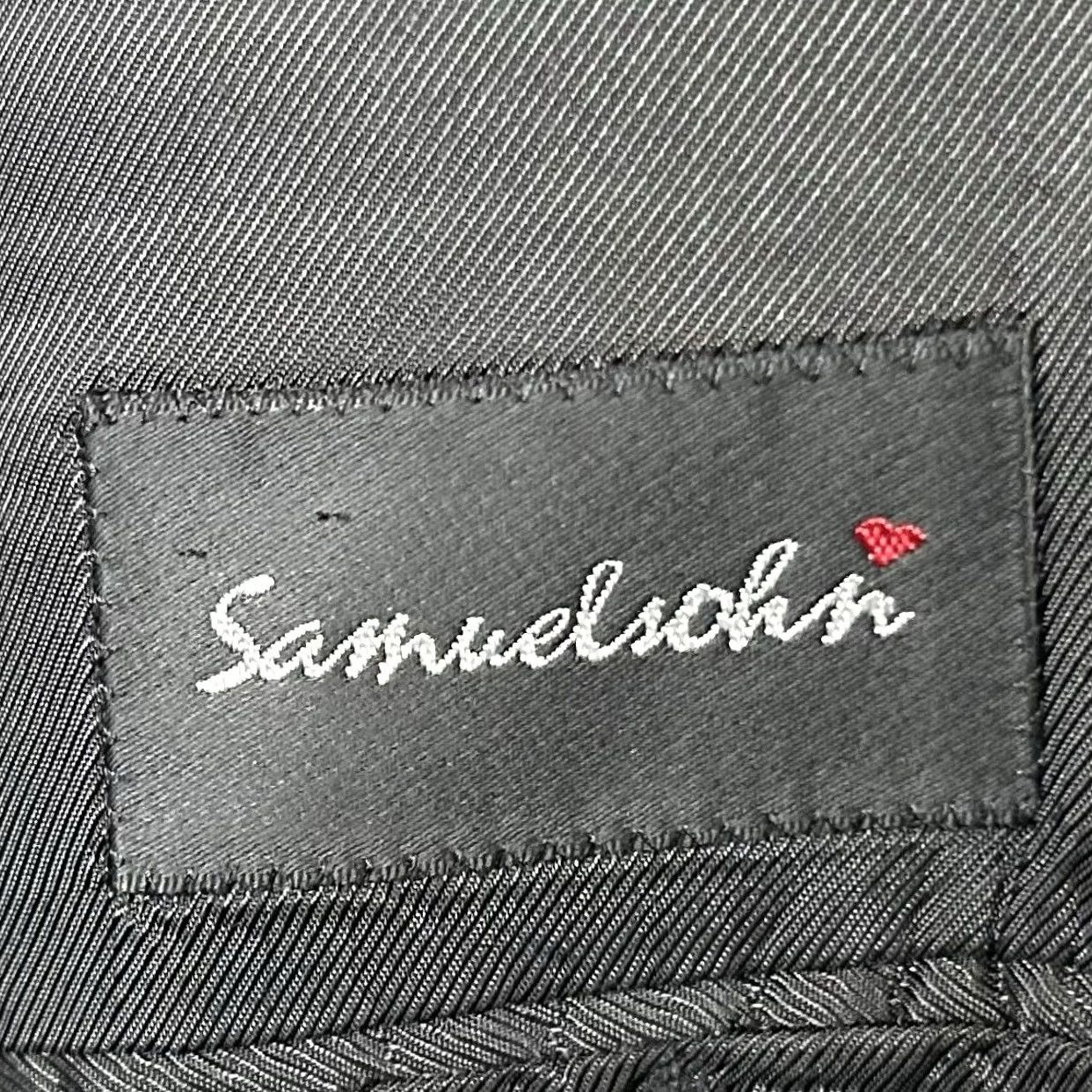 Vintage Samuelsohn Sport Coat Silk Wool Blend Gold Houndstooth Two Button Vented 46R Men Regular Jacket Coat Navy? Size US XS / EU 42 / 0 - 3 Thumbnail