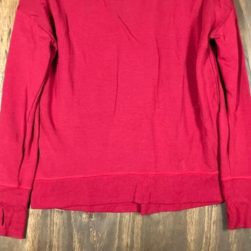 Athleta Athleta Sweatshirt Womens Red Striped Coaster Luxe Pull Over Stretch Small Size S / US 4 / IT 40 - 3 Thumbnail