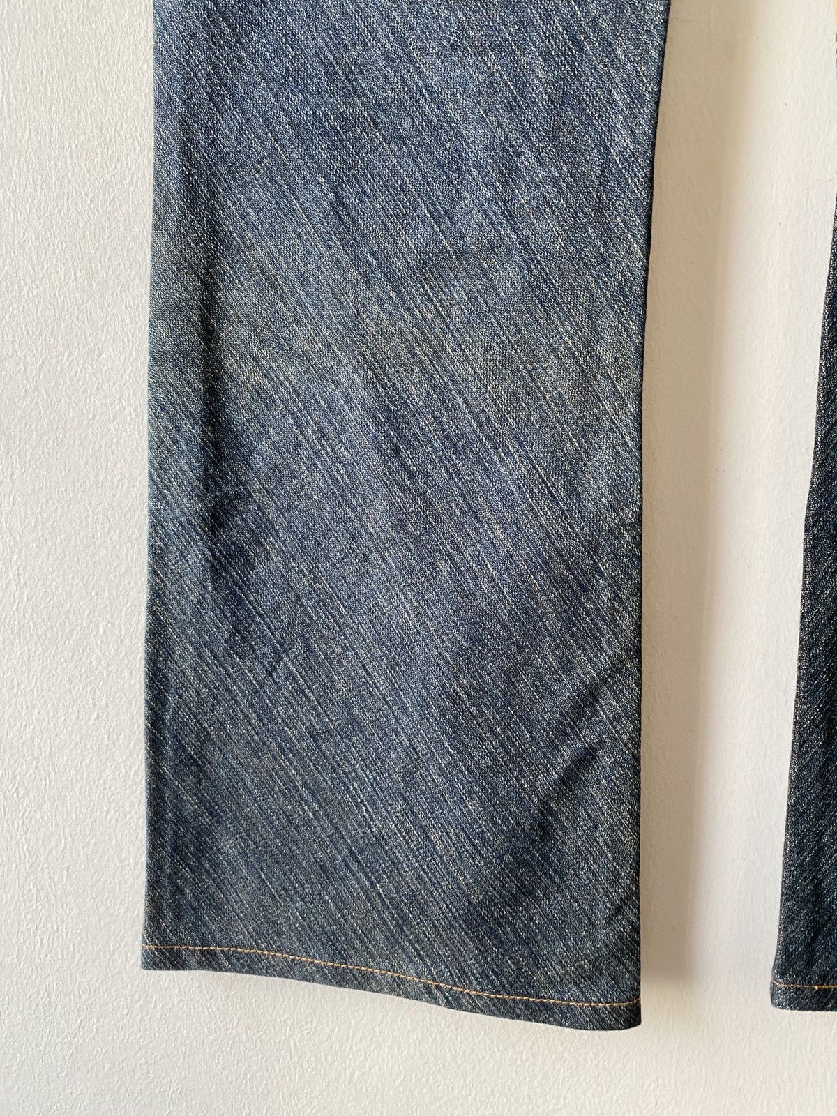 Japanese Brand × Wrangler Japanese Brand Wrangler Distressed Patchwork Flare Denim Size US 30 / EU 46 - 12 Thumbnail