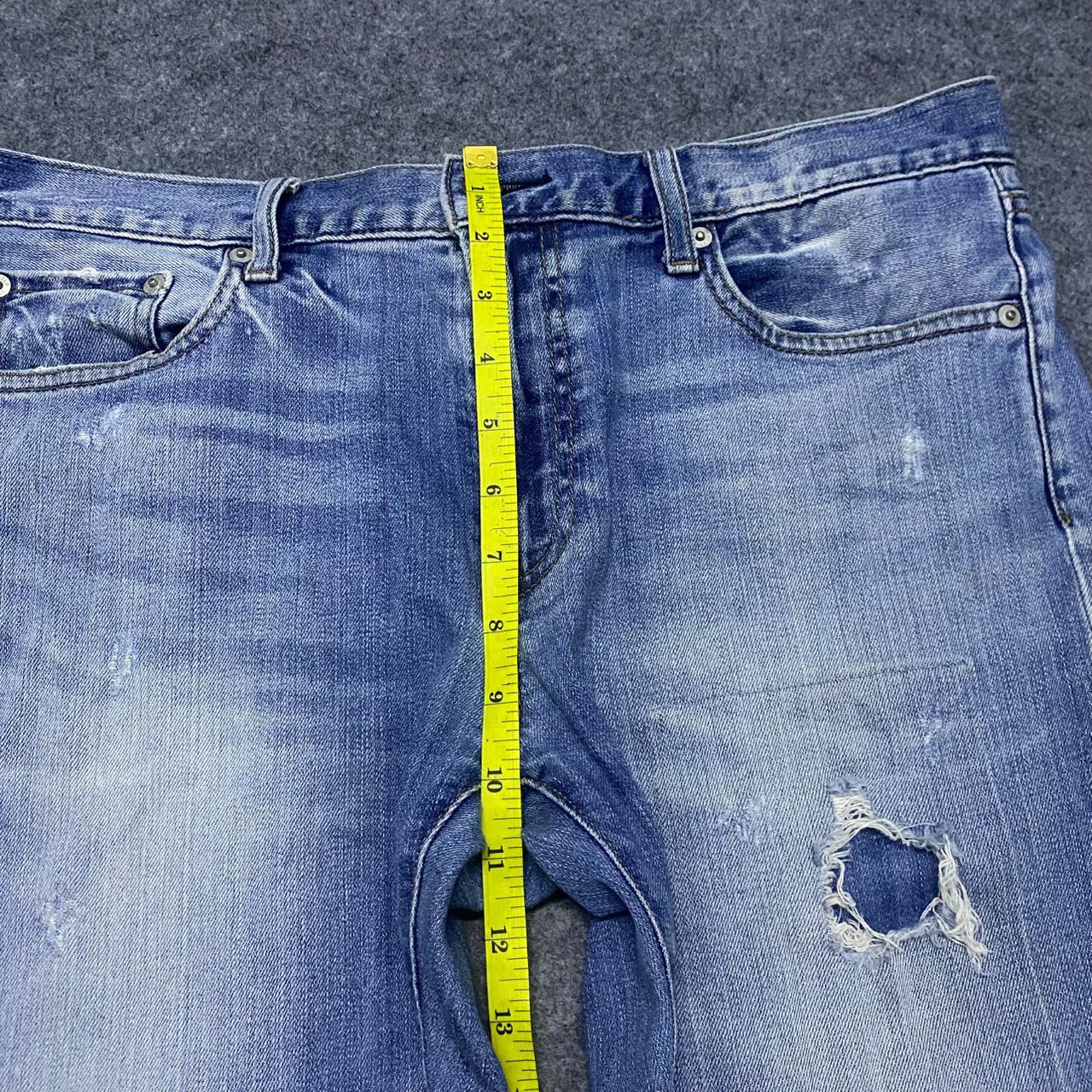 Uniqlo 💥Best Offer💥Vintage Uniqlo Patchwork Distressed Denim Size US 34 / EU 50 - 4 Thumbnail