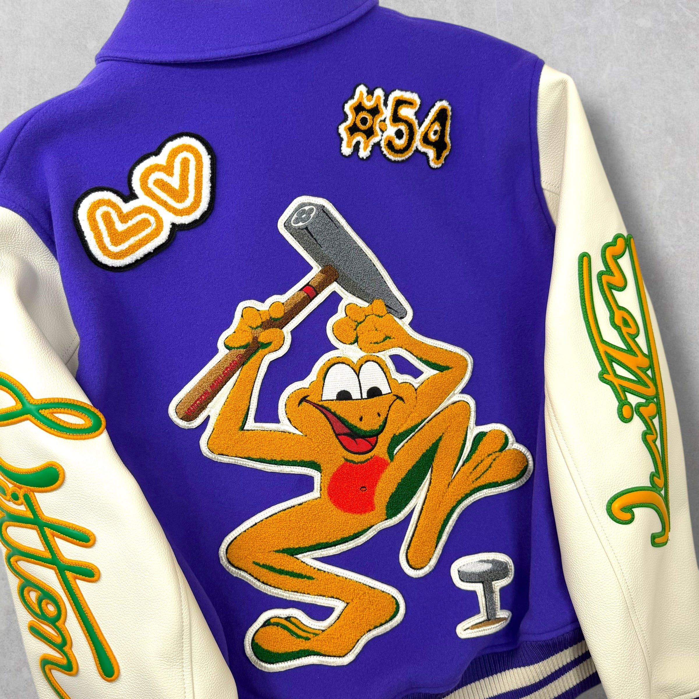 Louis Vuitton Louis Vuitton Frog Purple Varsity Jacket 50 (L) Size US L / EU 52-54 / 3 - 5 Thumbnail