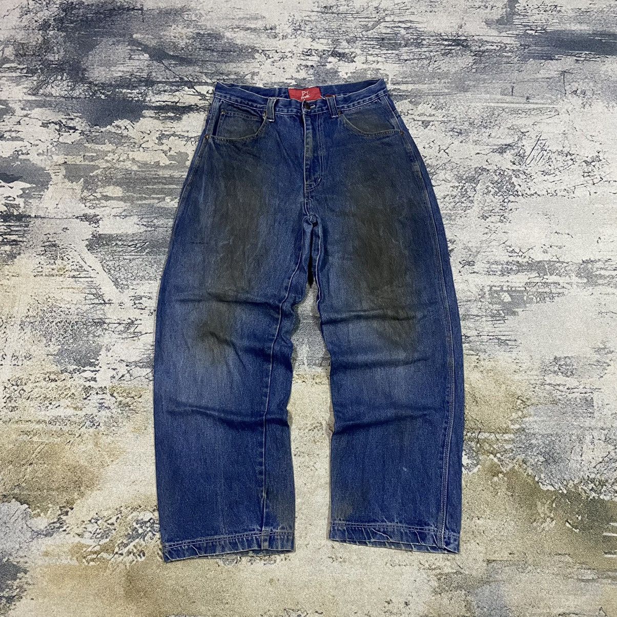 JNCO × Japanese Brand × Vintage Vintage PJ Mark Dirty Rusty Oversize Baggy Denim Jeans Size US 32 / EU 48 - 1 Thumbnail