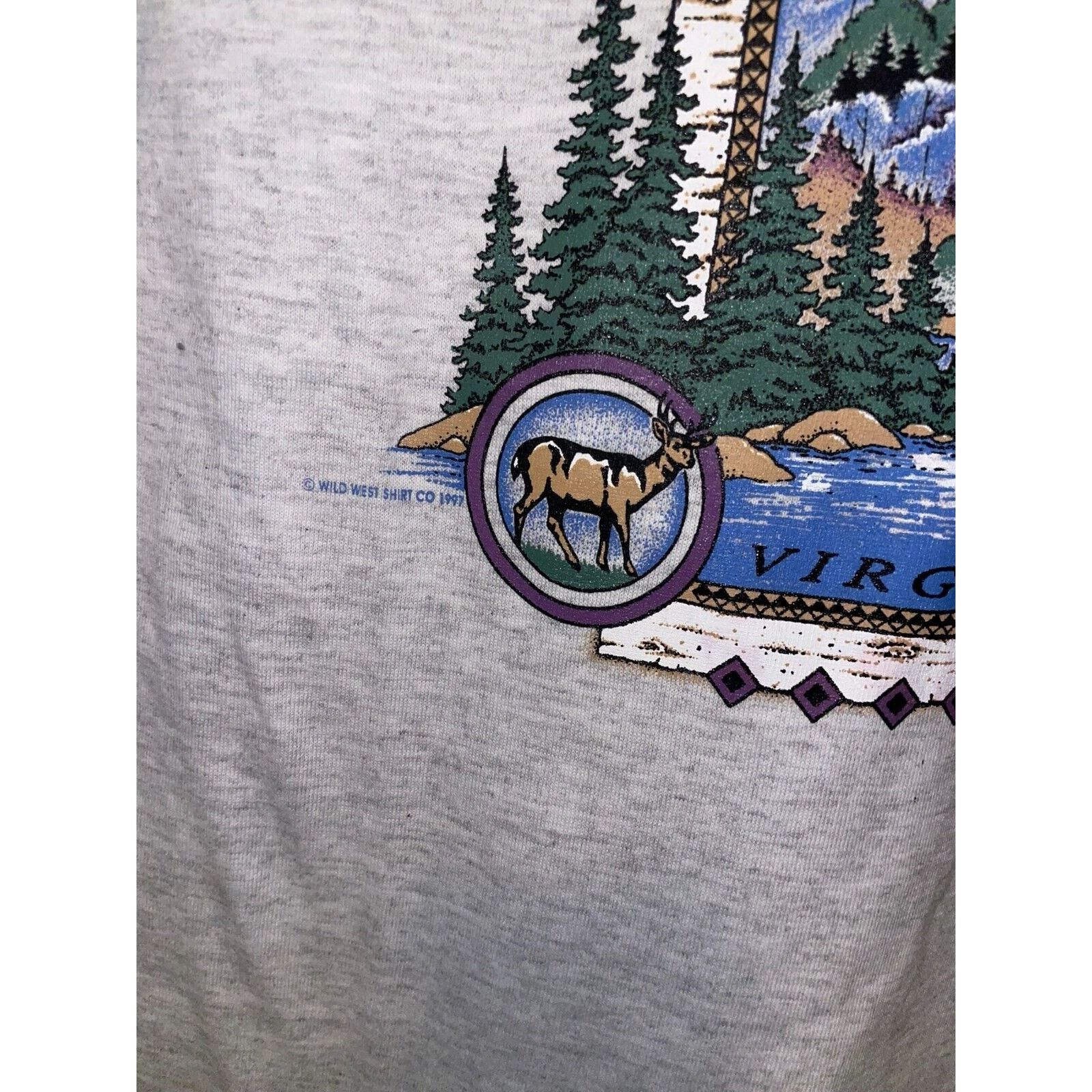 Signal Sport Vintage Luray Caverns Shirt Virginia Gray Nature Tee VTG 90s Size US S / EU 44-46 / 1 - 6 Thumbnail