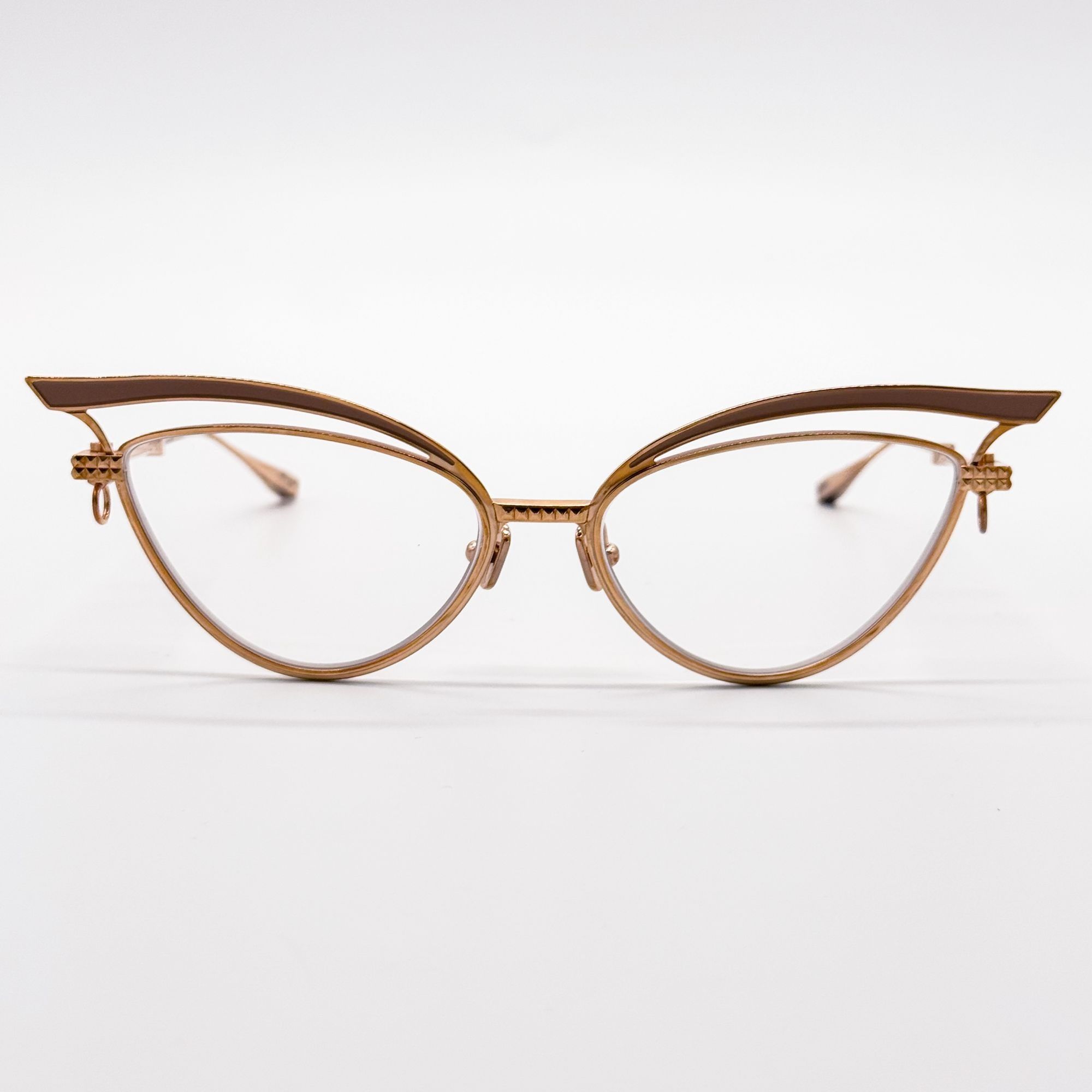 Valentino NEW VALENTINO GLASSLINER VLX-118F EYEGLASSES CAT EYE GOLD E Size ONE SIZE - 5 Thumbnail