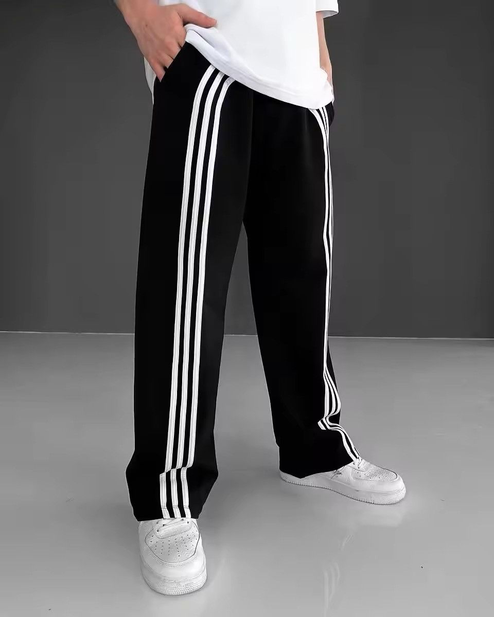 Japanese Brand Stripes Fashion High Waist Wide-leg Pants Size US 36 / EU 52 - 2 Thumbnail
