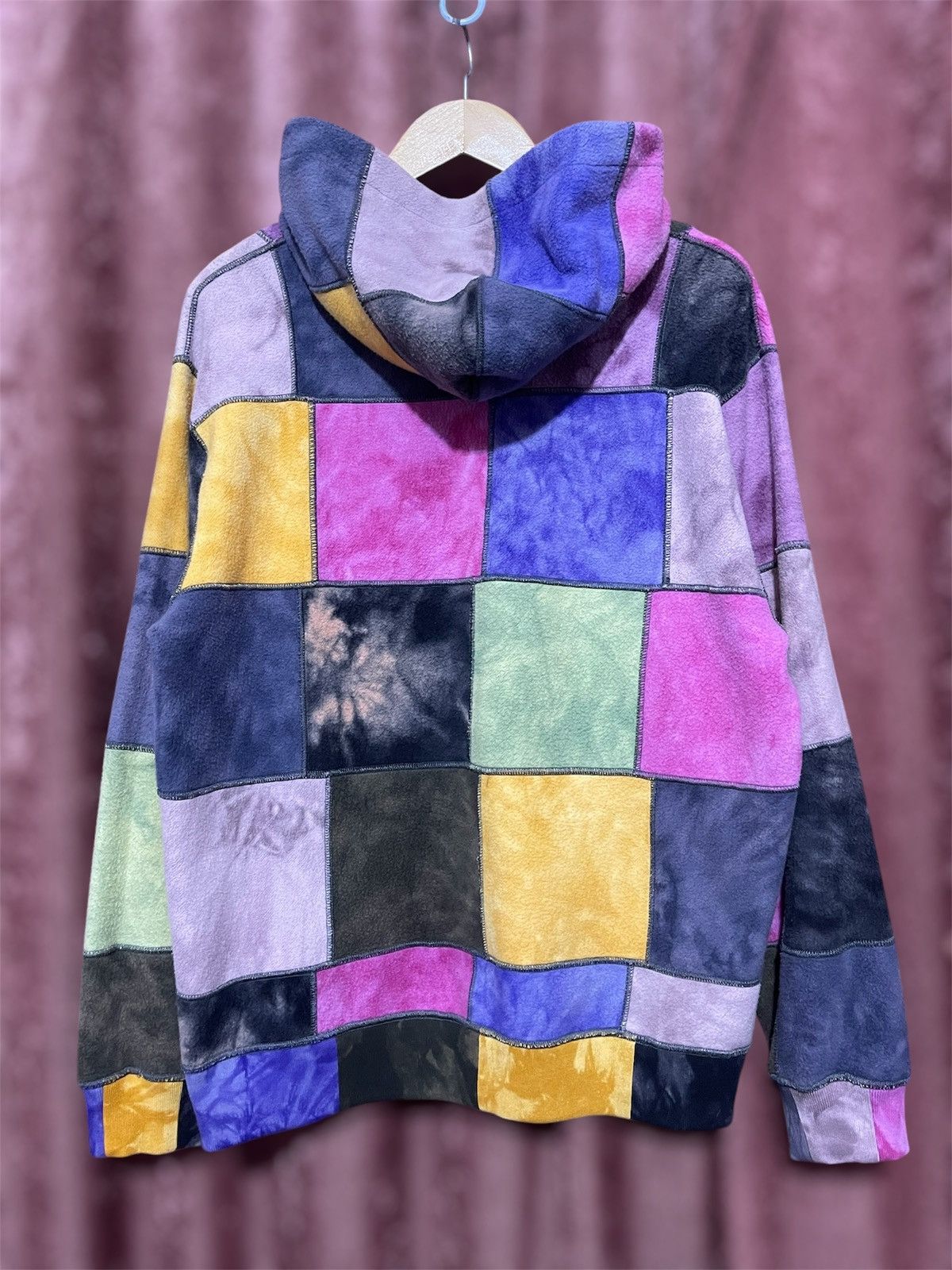 Supreme Supreme SS19 Patchwork Tie Dye Hooded Sweatshirt Medium Size US M / EU 48-50 / 2 - 5 Thumbnail