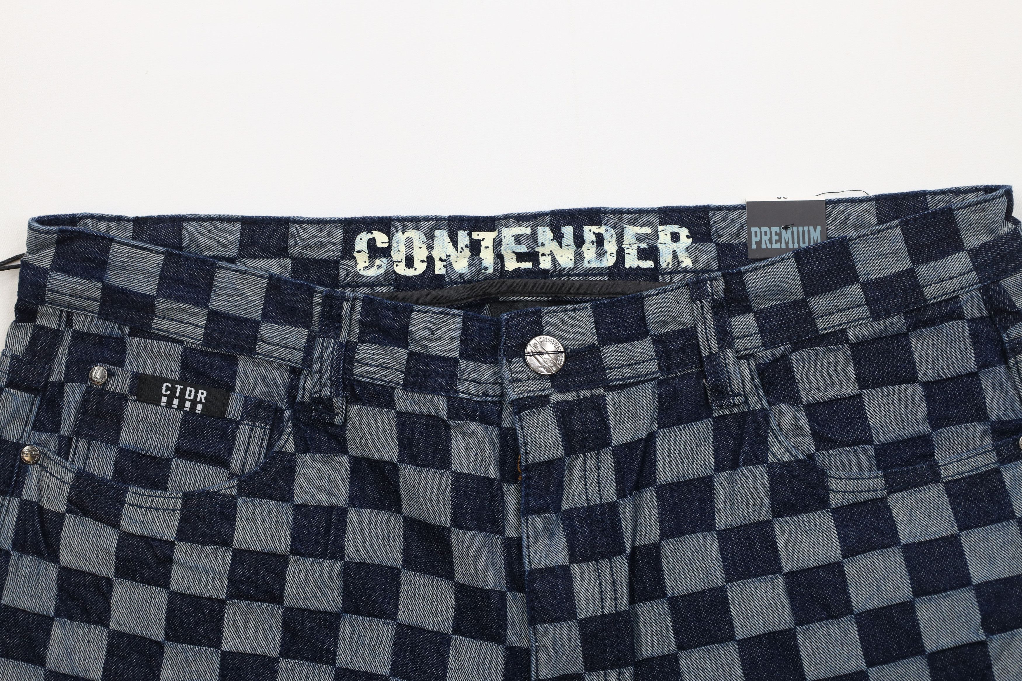Vintage Deadstock Vintage Y2K Streetwear Denim Jean Shorts Jorts Size US 38 / EU 54 - 2 Thumbnail
