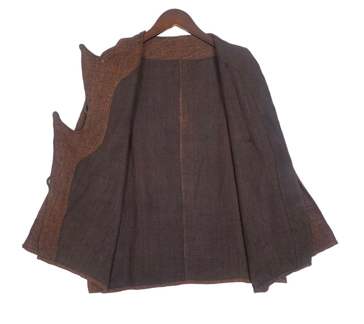 Japanese Brand × Vintage Vintage Cotton Chore Japanese Jacket Colour Brown Size L / US 10 / IT 46 - 7 Thumbnail