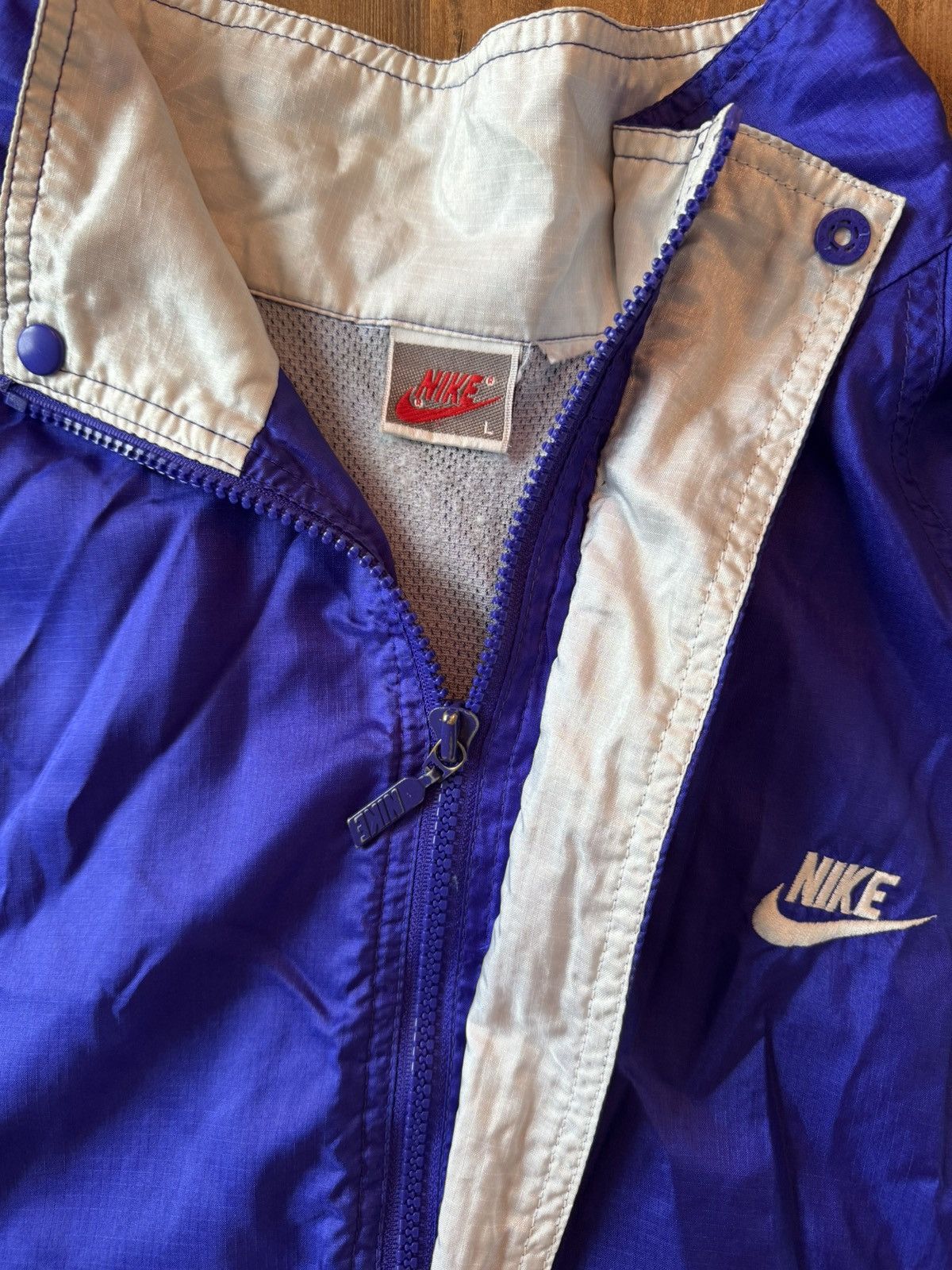 Vintage 90s Nike windbreaker jump suit Size US L / EU 52-54 / 3 - 4 Thumbnail