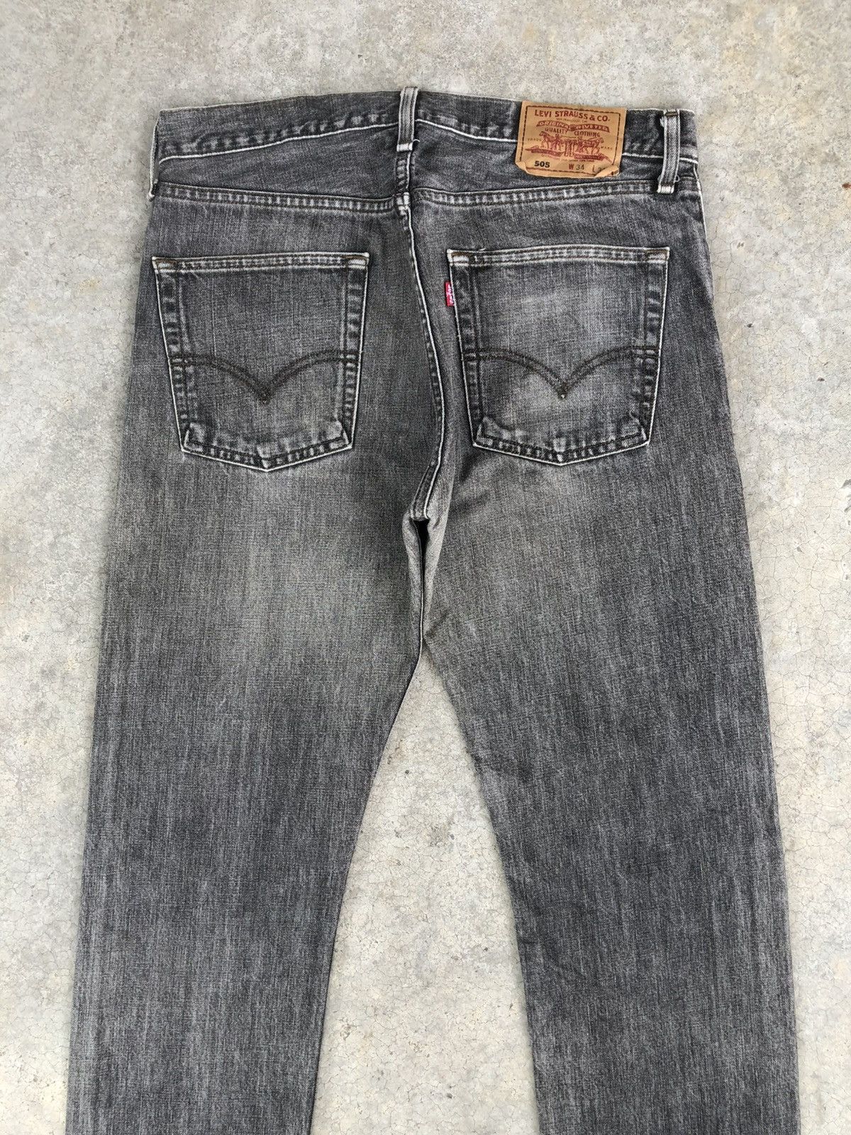 Levi's Vintage Levis 505 Distressed Denim Made in japan Size US 33 - 8 Thumbnail