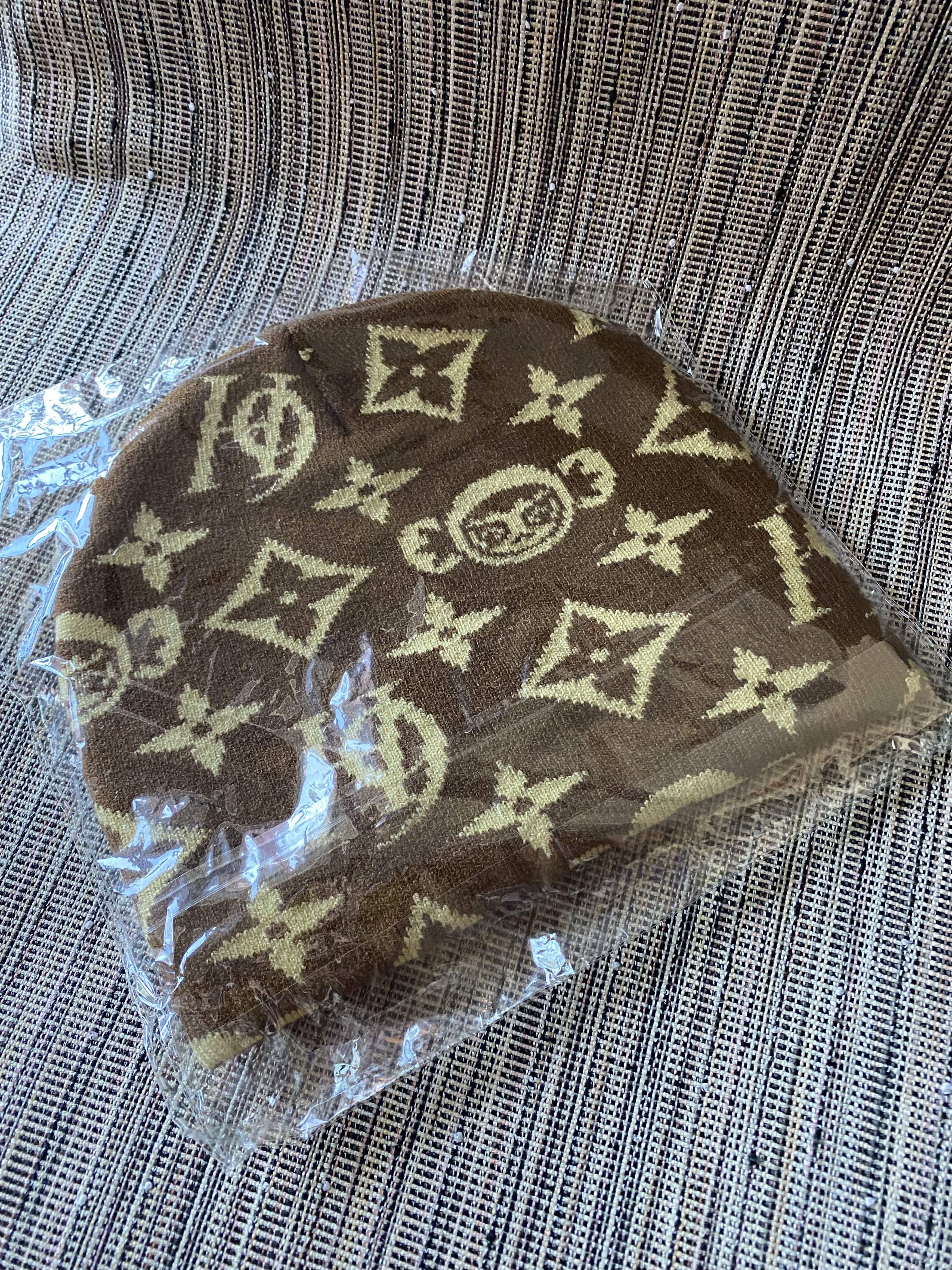 Happy99 Happy99 Monogram Beanie LV Brown Size ONE SIZE - 2 Thumbnail