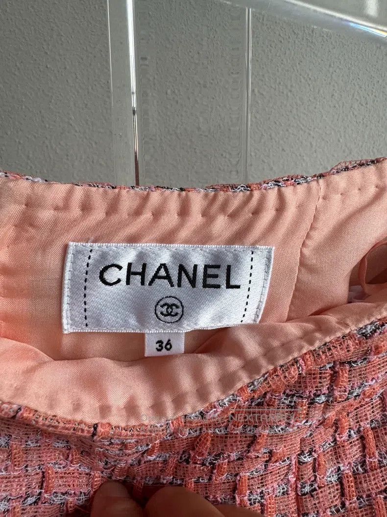 Chanel Chanel 24p pink mixed colour braided skirt Size 24" / US 00 / IT 34 - 4 Thumbnail