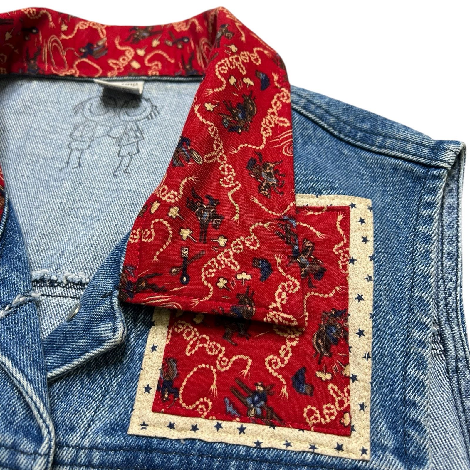 Vintage Vintage Denim Vest Western Cowboy Women Size M Size M / US 6-8 / IT 42-44 - 2 Thumbnail