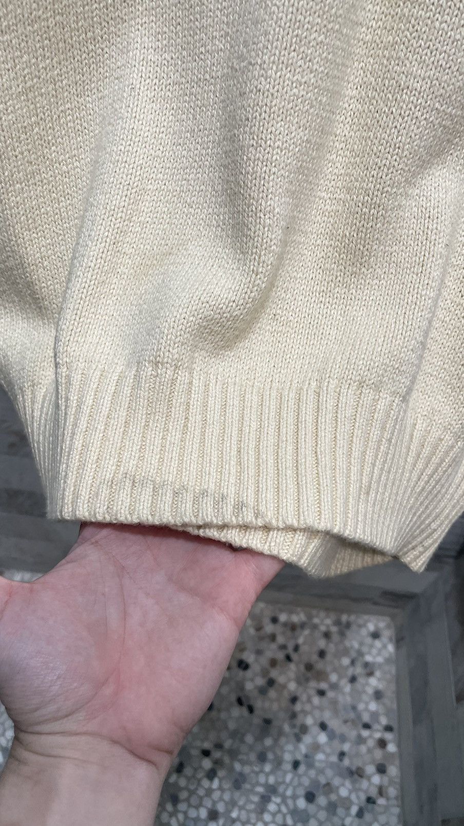 Polo Ralph Lauren Polo Ralph Lauren knitted crewneck sweater tan Size US XXL / EU 58 / 5 - 5 Thumbnail