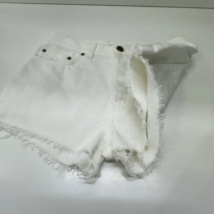 Saint Laurent Paris Saint Laurent White Chain Detail Shorts-2507 Size US 28 / EU 44 - 9 Thumbnail