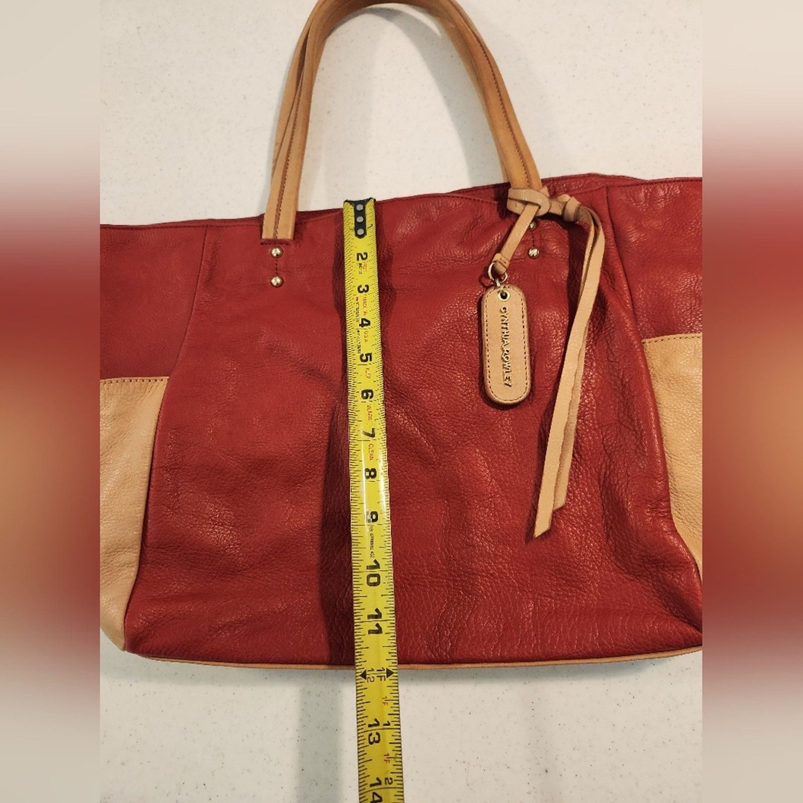 Cynthia Rowley Incredible Cynthia Rowley red leather tote Shoulder Bag Size ONE SIZE - 4 Thumbnail