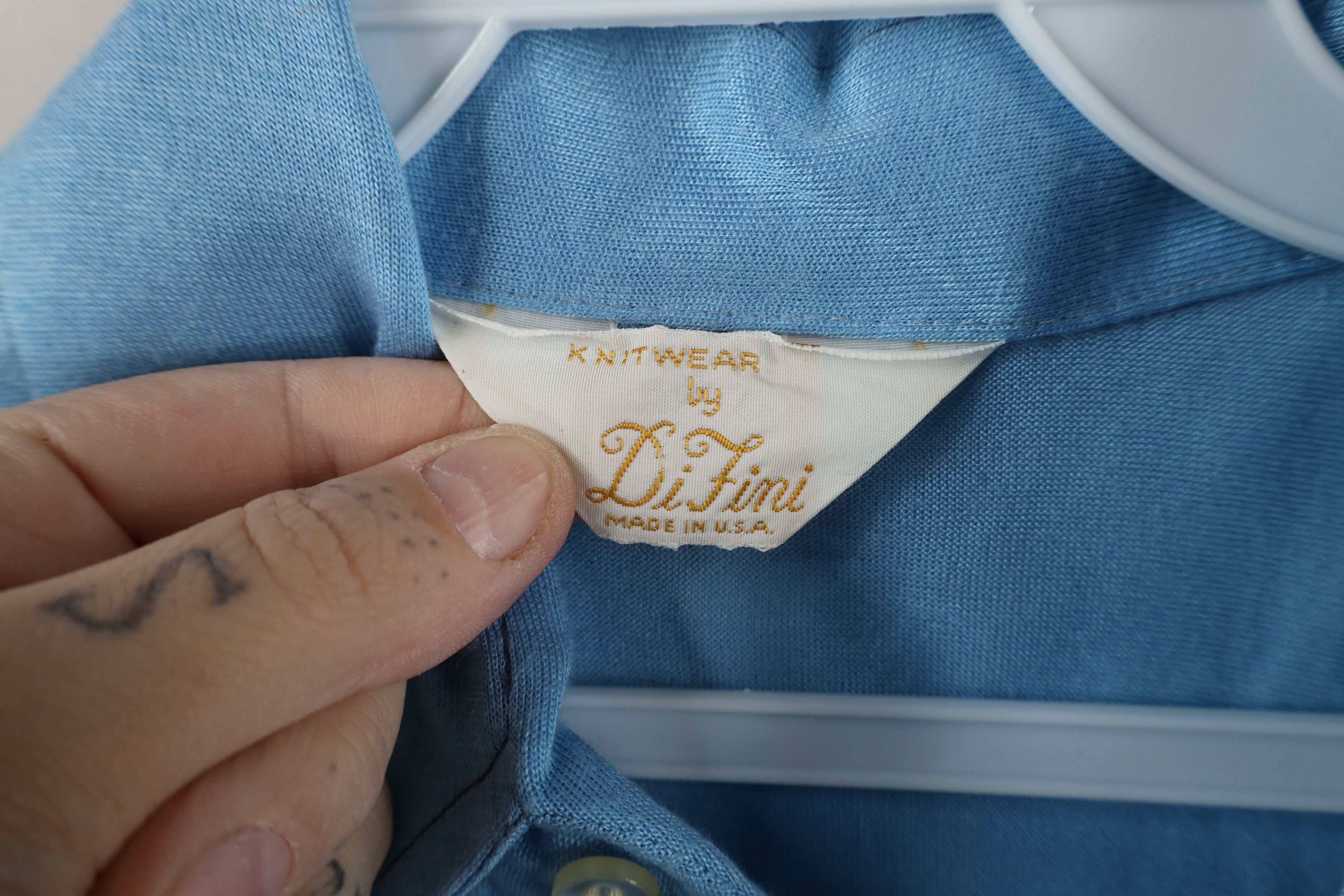 Vintage Vintage 60s 70s Streetwear Polo Shirt Carolina Blue USA Size US M / EU 48-50 / 2 - 9 Thumbnail