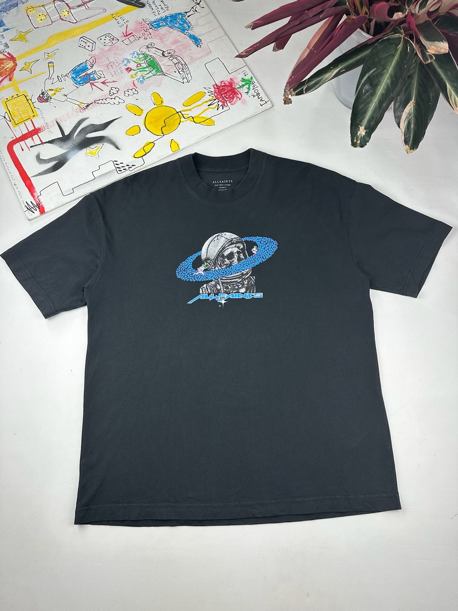 Allsaints All Saints T-Shirt oversized space skull Size US S / EU 44-46 / 1 - 2 Thumbnail