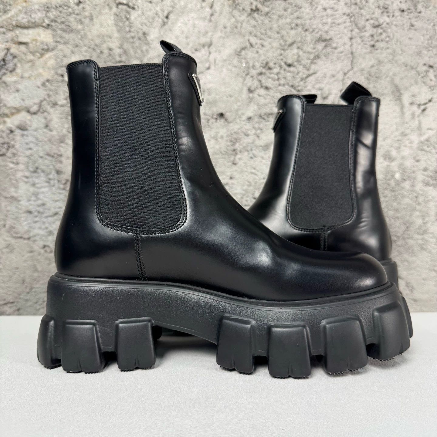 Prada Prada Triangle Logo Ankle Boots Women's 37 Size US 6.5 / IT 36.5 - 5 Thumbnail
