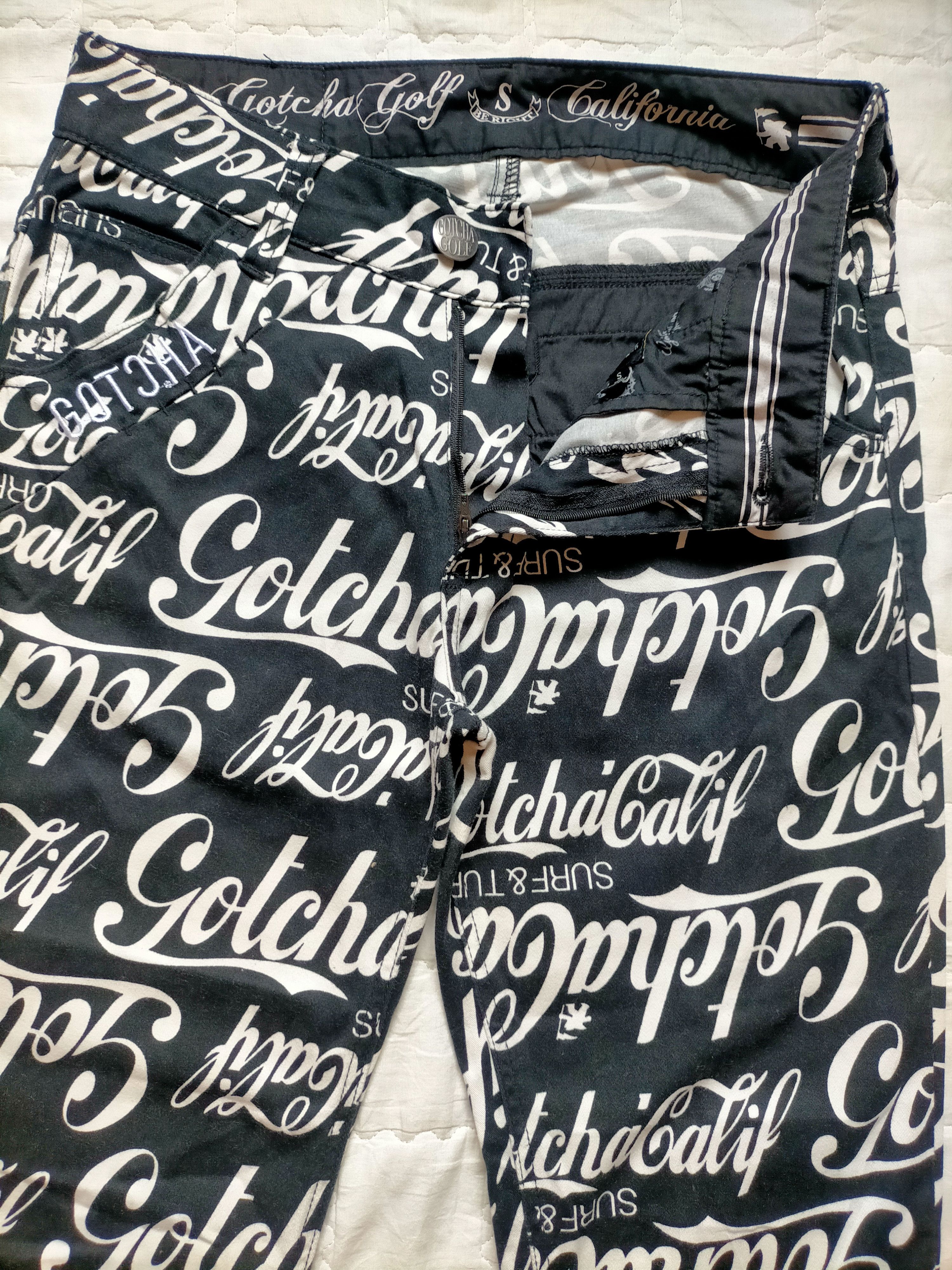 Gotcha ⚡Rare Gotcha Golf embroidered Logo Full Print Pants Size US 30 / EU 46 - 3 Thumbnail