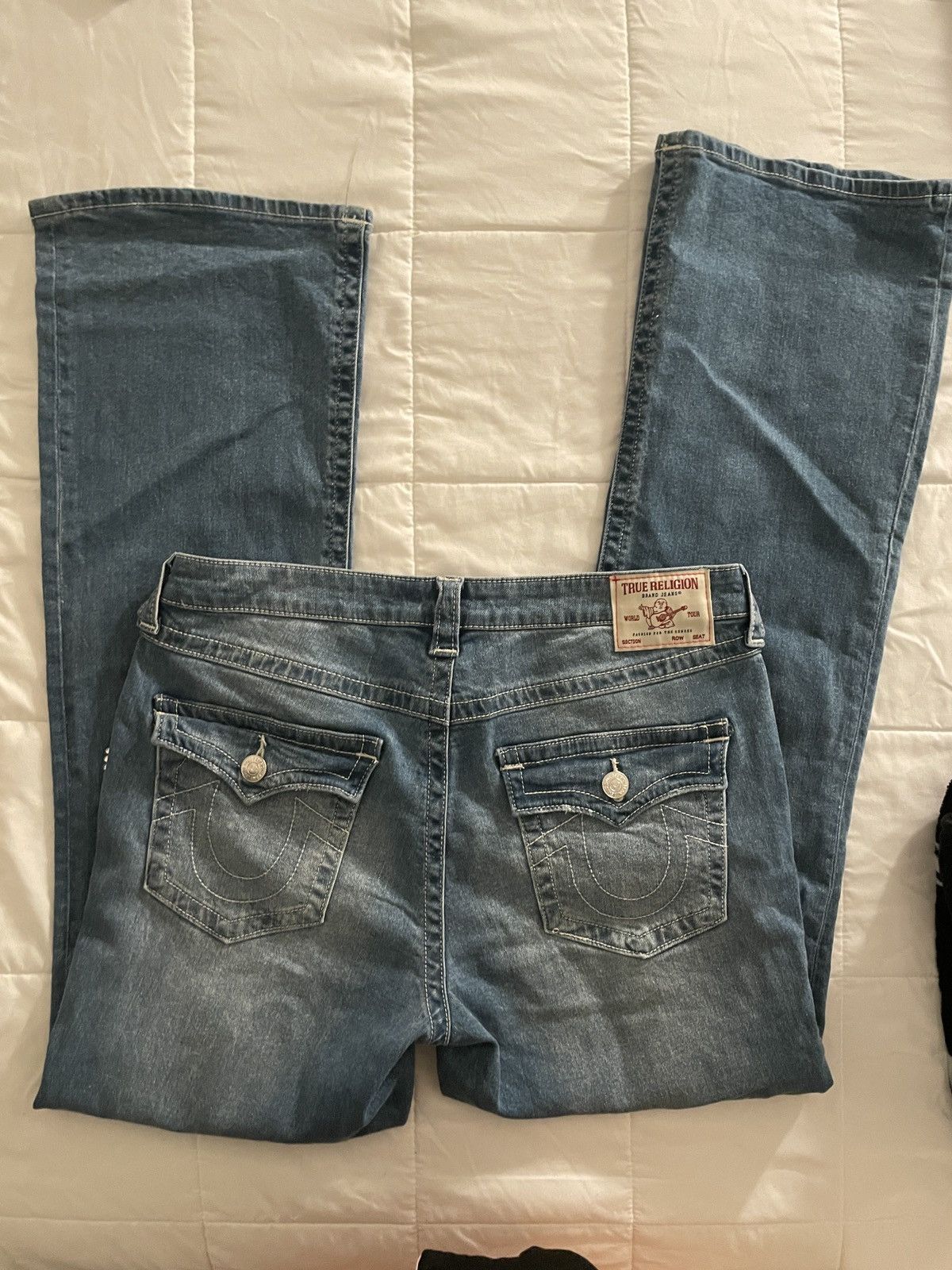 True Religion True Religion Bootcut Jeans with Rhinestones Size 31" - 5 Thumbnail