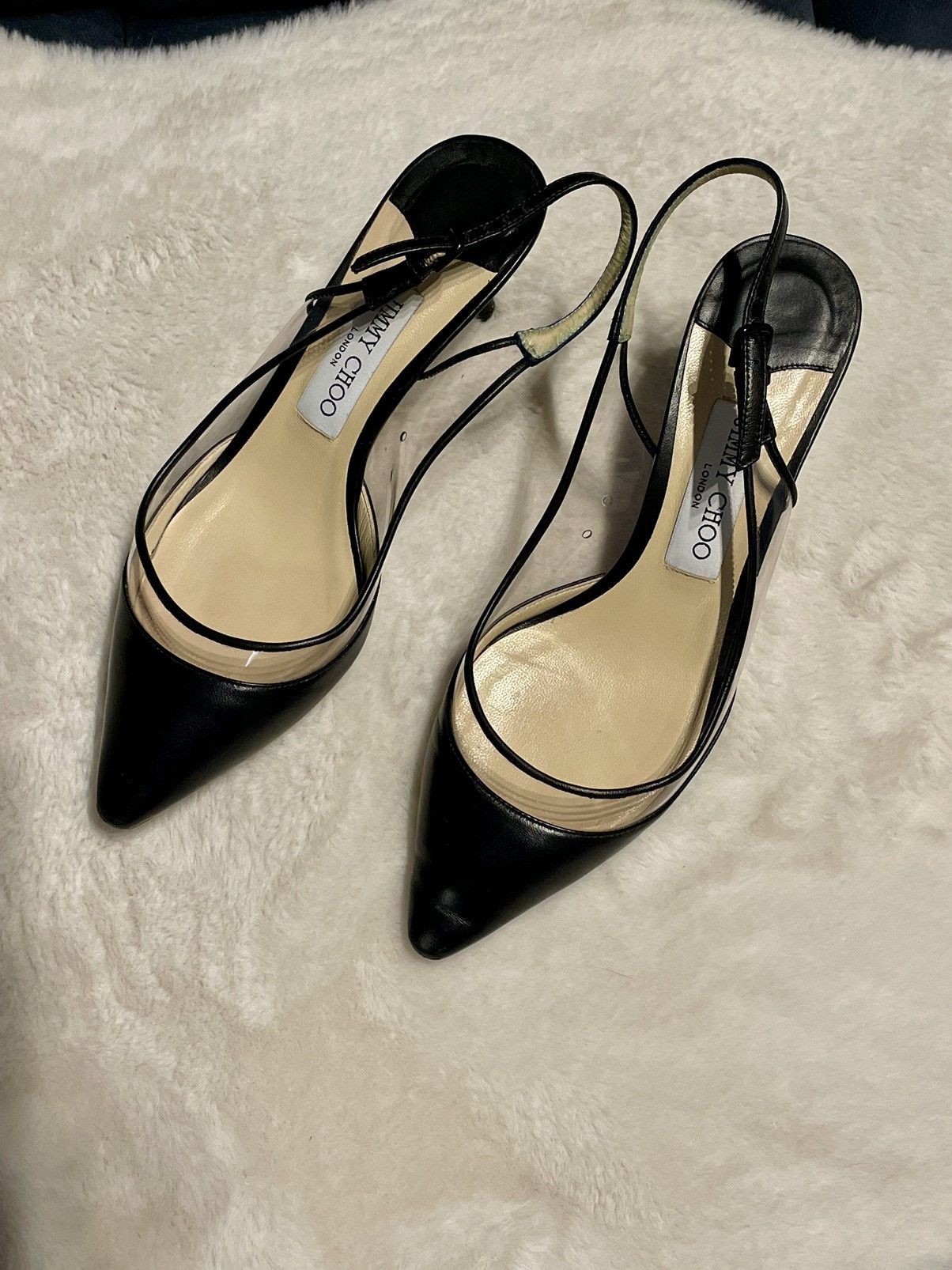 Jimmy Choo JIMMY CHOO Erin 60 leather slingbacks Size US 8 / IT 38 - 3 Thumbnail