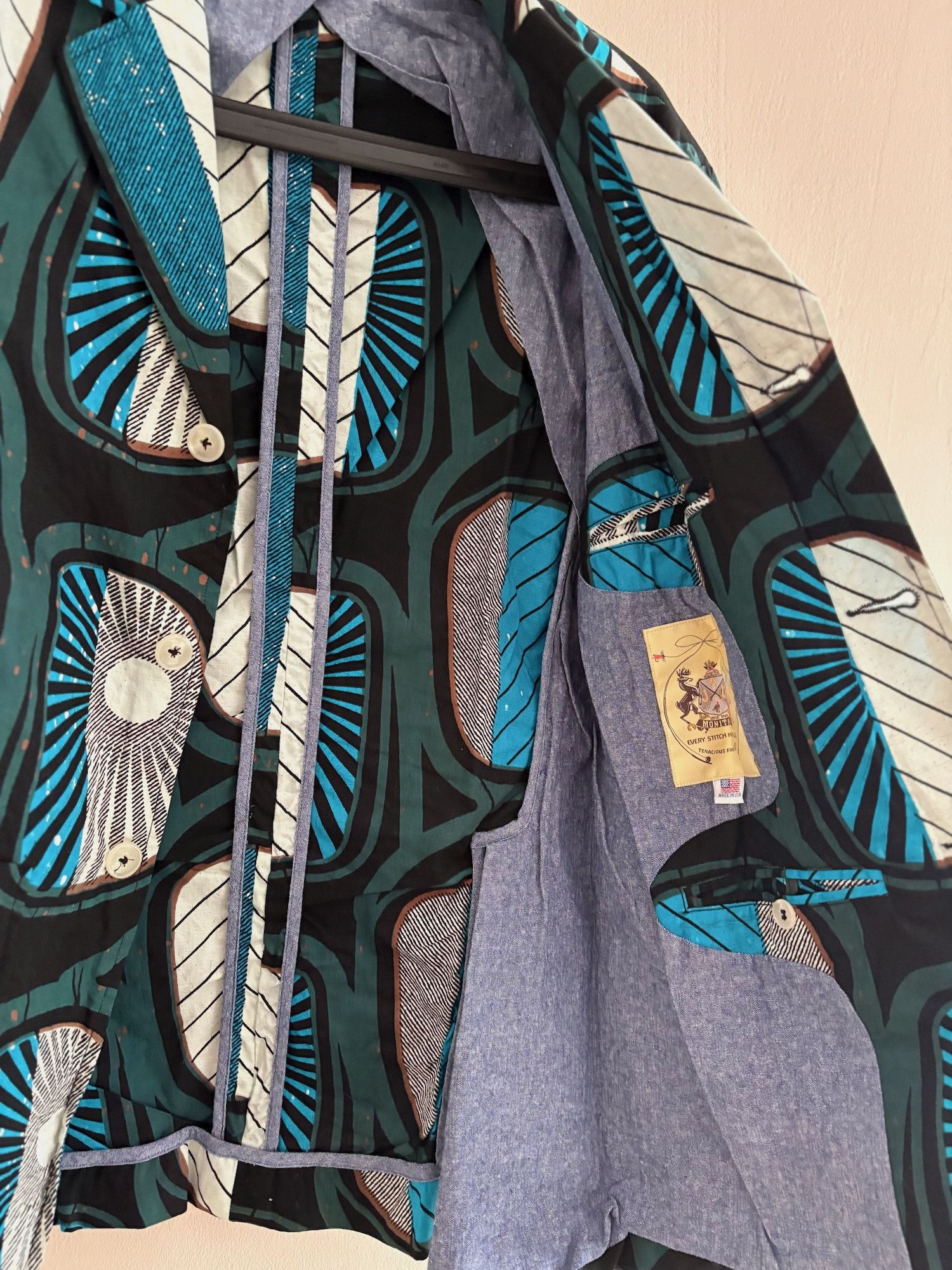 Monitaly Vacation Blazer Size 48S - 5 Thumbnail