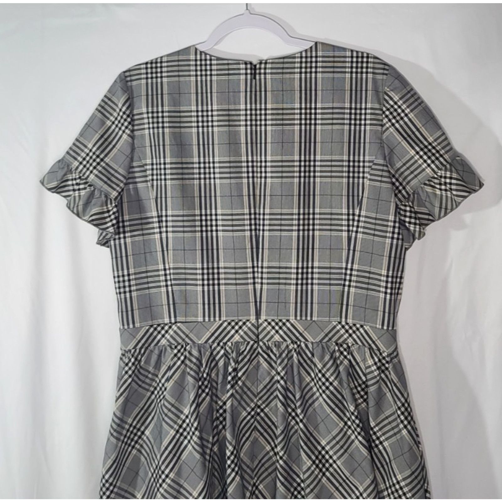 Brooks Brothers Brooks Brothers Black Gray Plaid Tartan Dress US 12 Size XL / US 12-14 / IT 48-50 - 7 Thumbnail