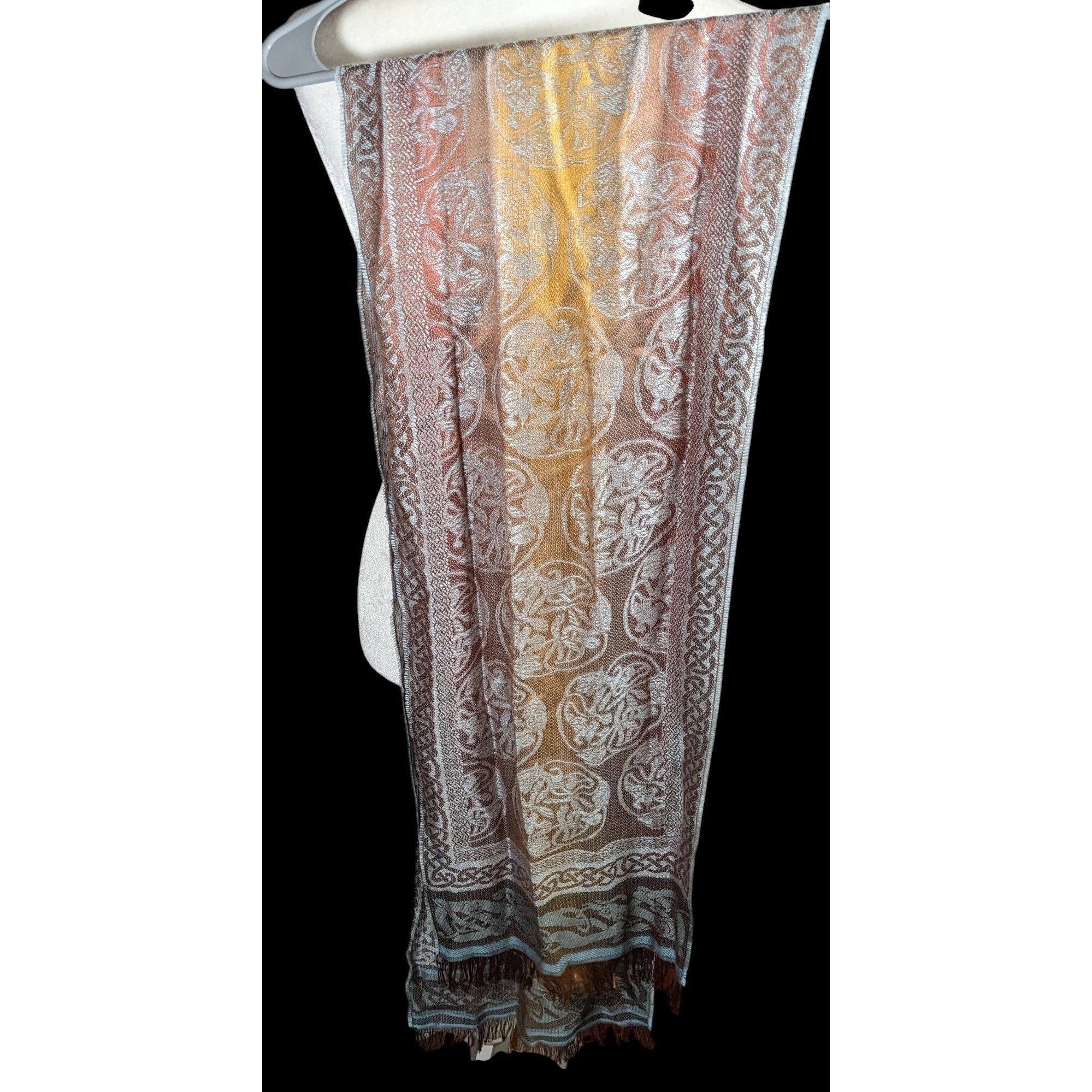 Other Molina by Jimmy Hourihan Rainbow And Grey Celtic Knot Scarf Size ONE SIZE - 5 Thumbnail