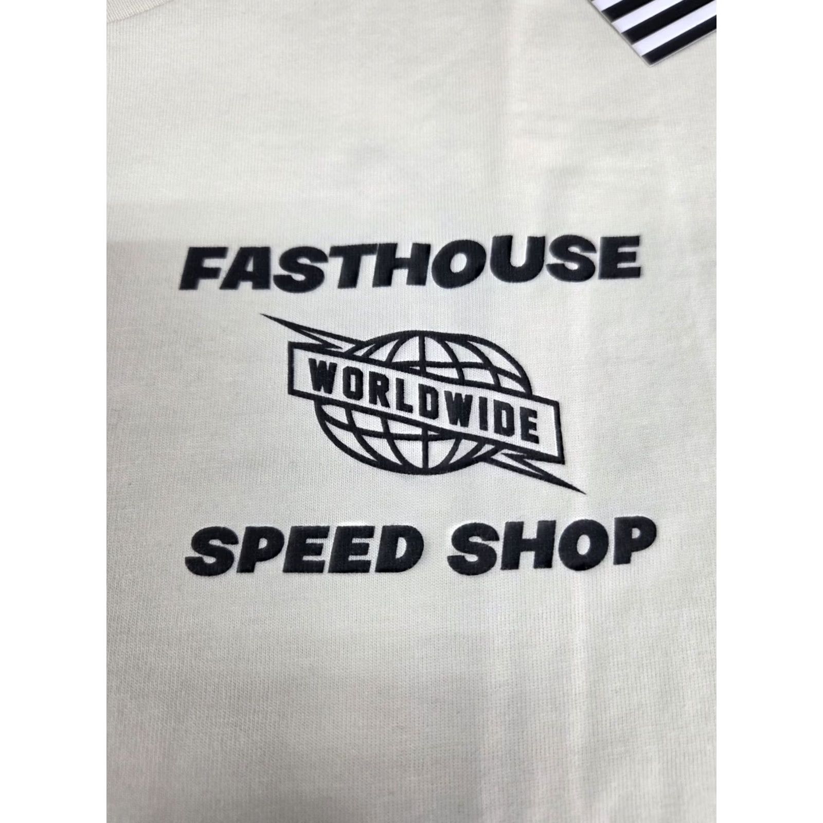 Speedo Fasthouse Speed Shop T-Shirt Mens 2XL Light Tan Graphic Print Crew Neck Short Sleeve Embroidered Logo All Seasons Cotton NWT 8178 Size US XXL / EU 58 / 5 - 5 Thumbnail