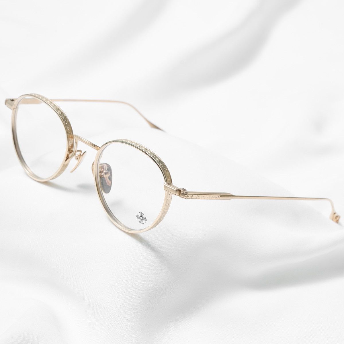 Chrome Hearts CHROME HEARTS THICK GOLD PLATED/MATTE GOLD PLATED GLASSES Size ONE SIZE - 2 Thumbnail