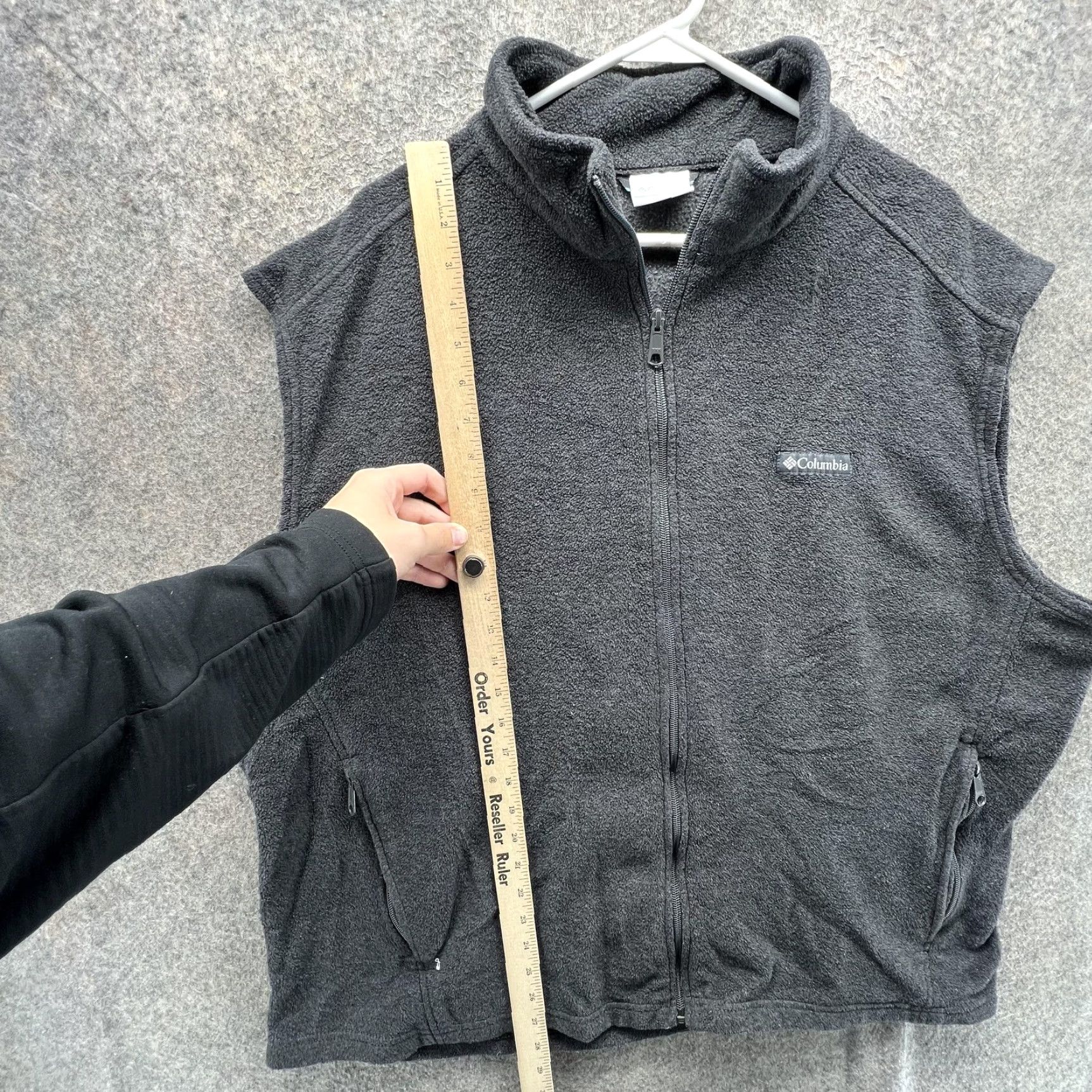 Vintage Columbia Vest Mens 2XL Gray Fleece Full Zip Stand Collar Outdoor Hiking Size US XXL / EU 58 / 5 - 3 Thumbnail