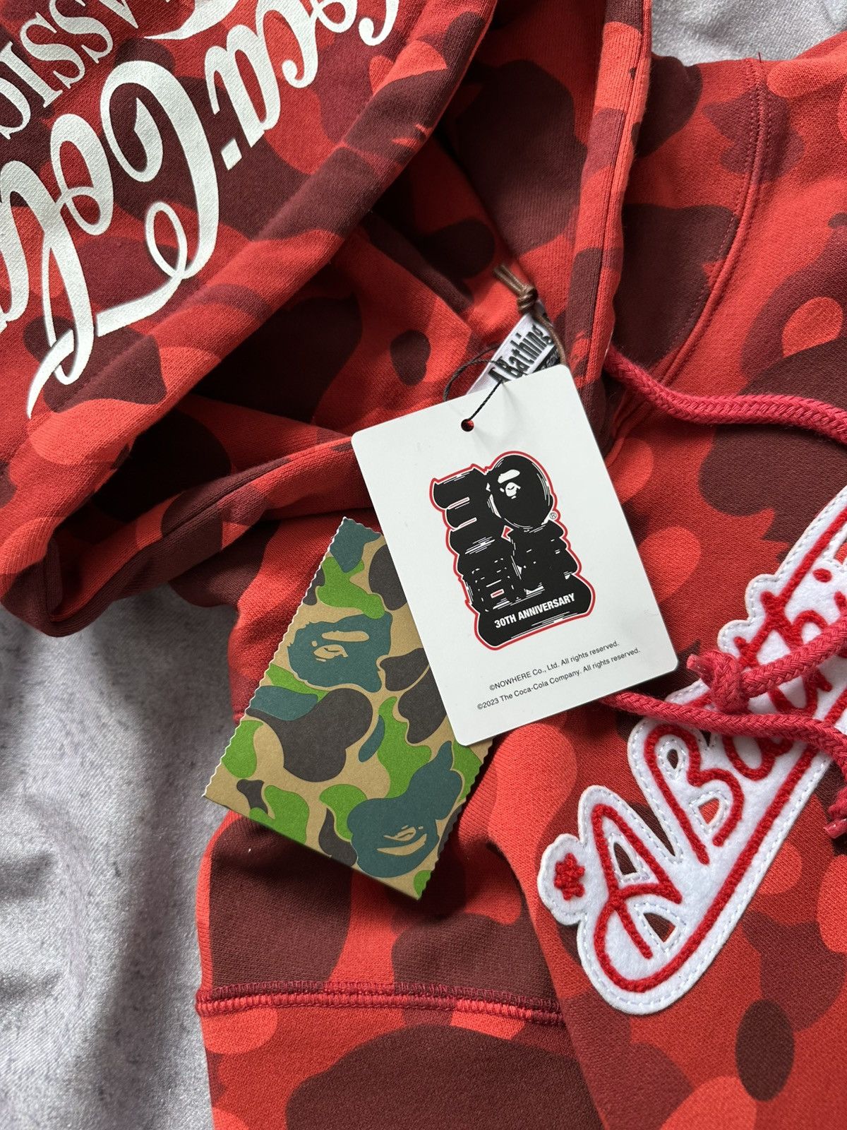 Bape Bape X Coco Cola Red Camo Hoodie Size US S / EU 44-46 / 1 - 9 Thumbnail