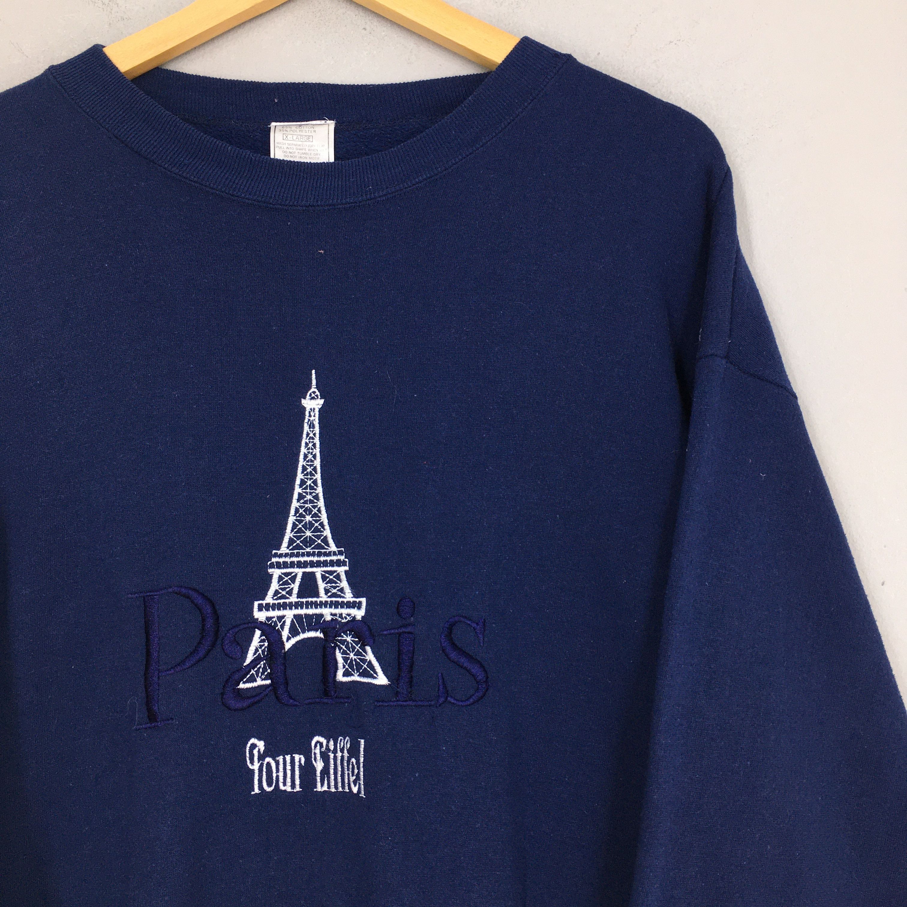 Vintage Vintage Paris France Eiffel Tower Sweatshirts XLarge Size US XL / EU 56 / 4 - 2 Thumbnail