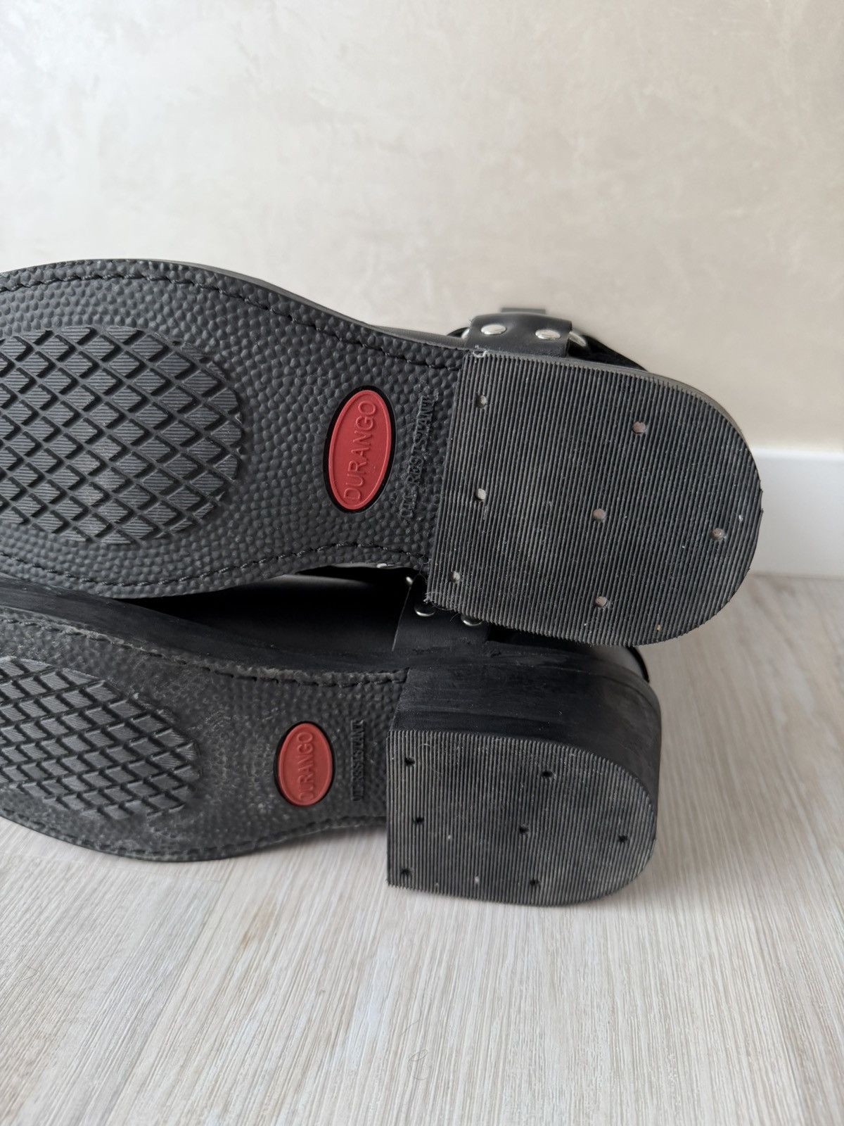 If Six Was Nine Vintage Italian AS 98 Rick Owens Style Leather Biker Boots Size US 8 / EU 41 - 8 Thumbnail