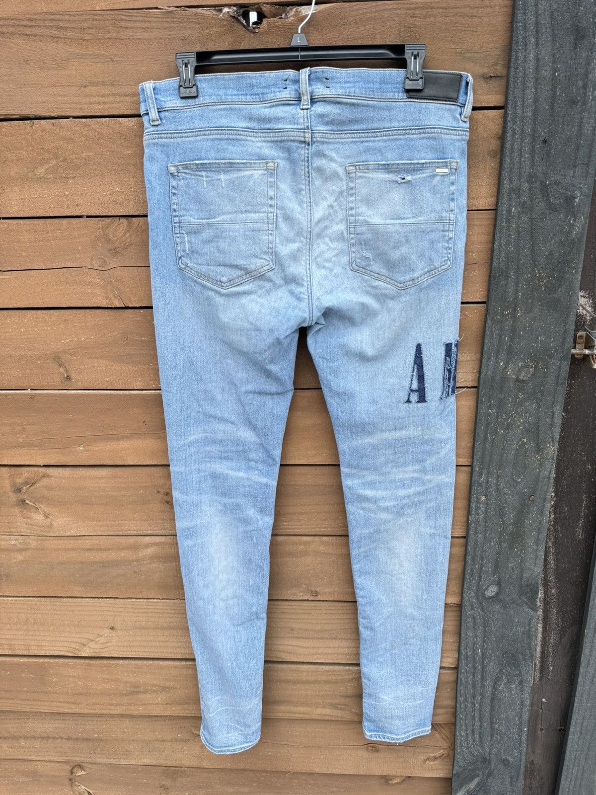 Amiri AMIRI MX1 Rare Appliqué-logo distressed jeans size 36 Size US 36 / EU 52 - 4 Thumbnail
